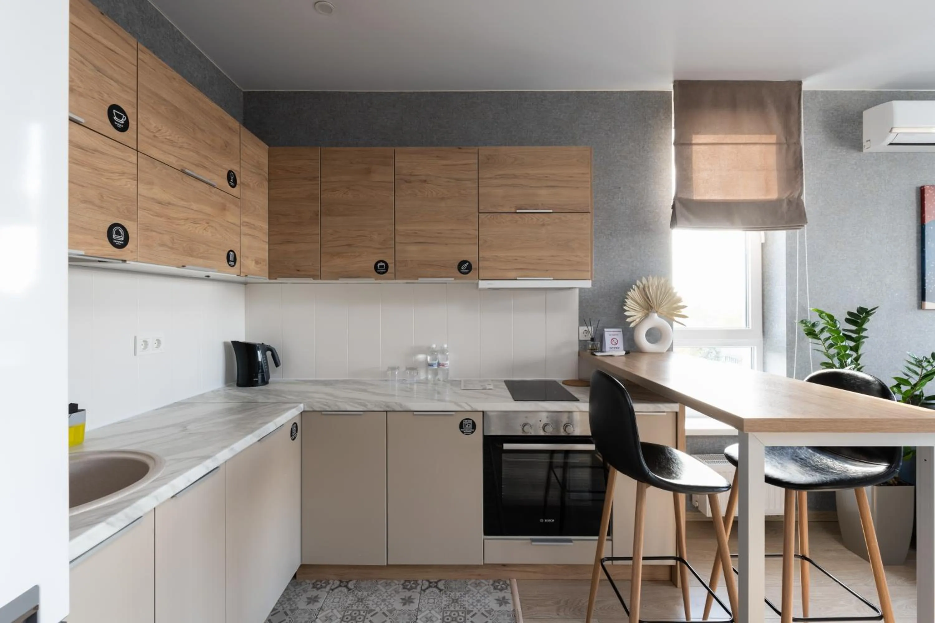 Kitchen or kitchenette in Nyvky Residence