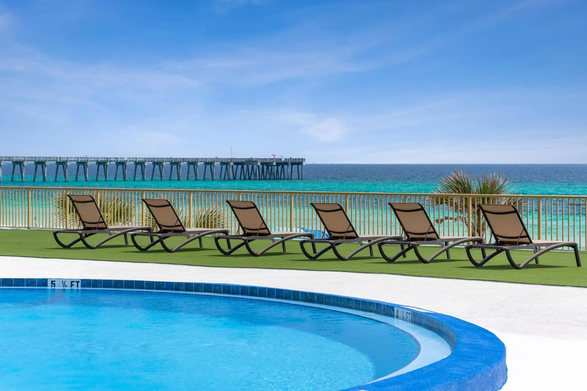 Swimming pool in Chateau Beachfront Hotel, a By the Sea Resort