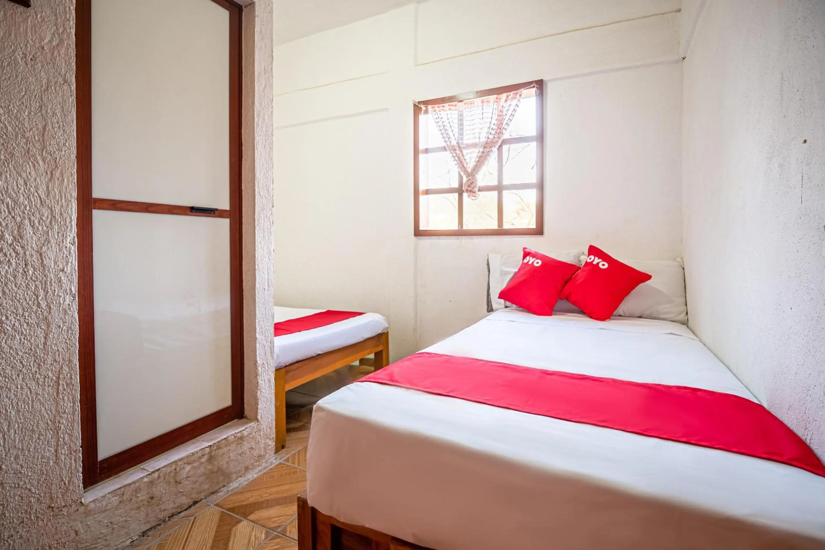 Bedroom, Bed in OYO Cabañas Abril, Mazunte