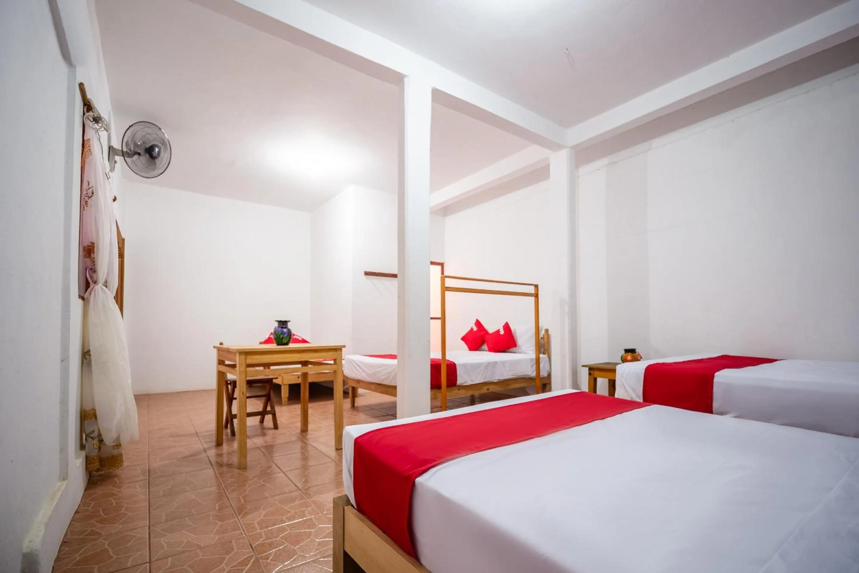 Bedroom, Bed in OYO Cabañas Abril, Mazunte