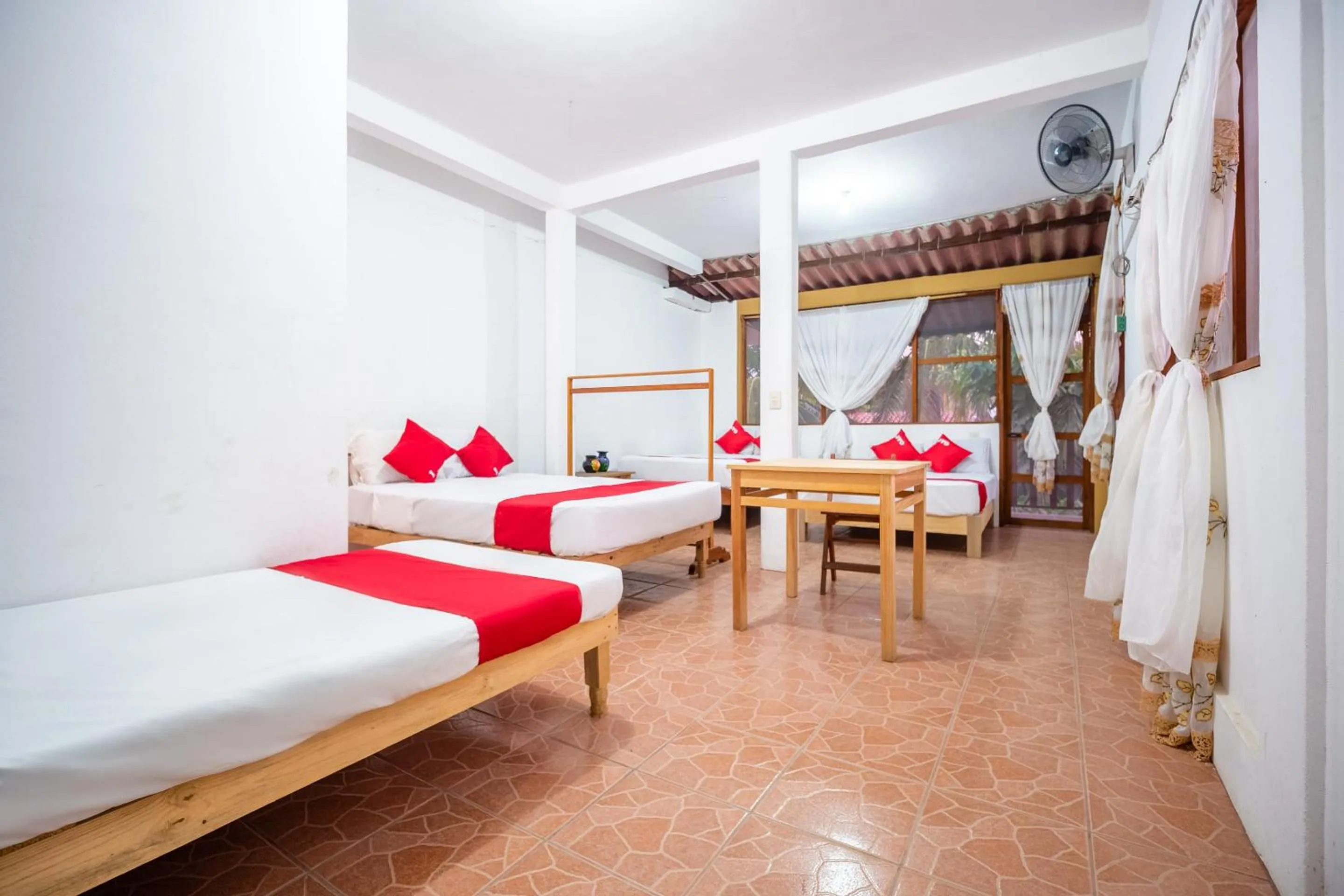 Bedroom, Bed in OYO Cabañas Abril, Mazunte