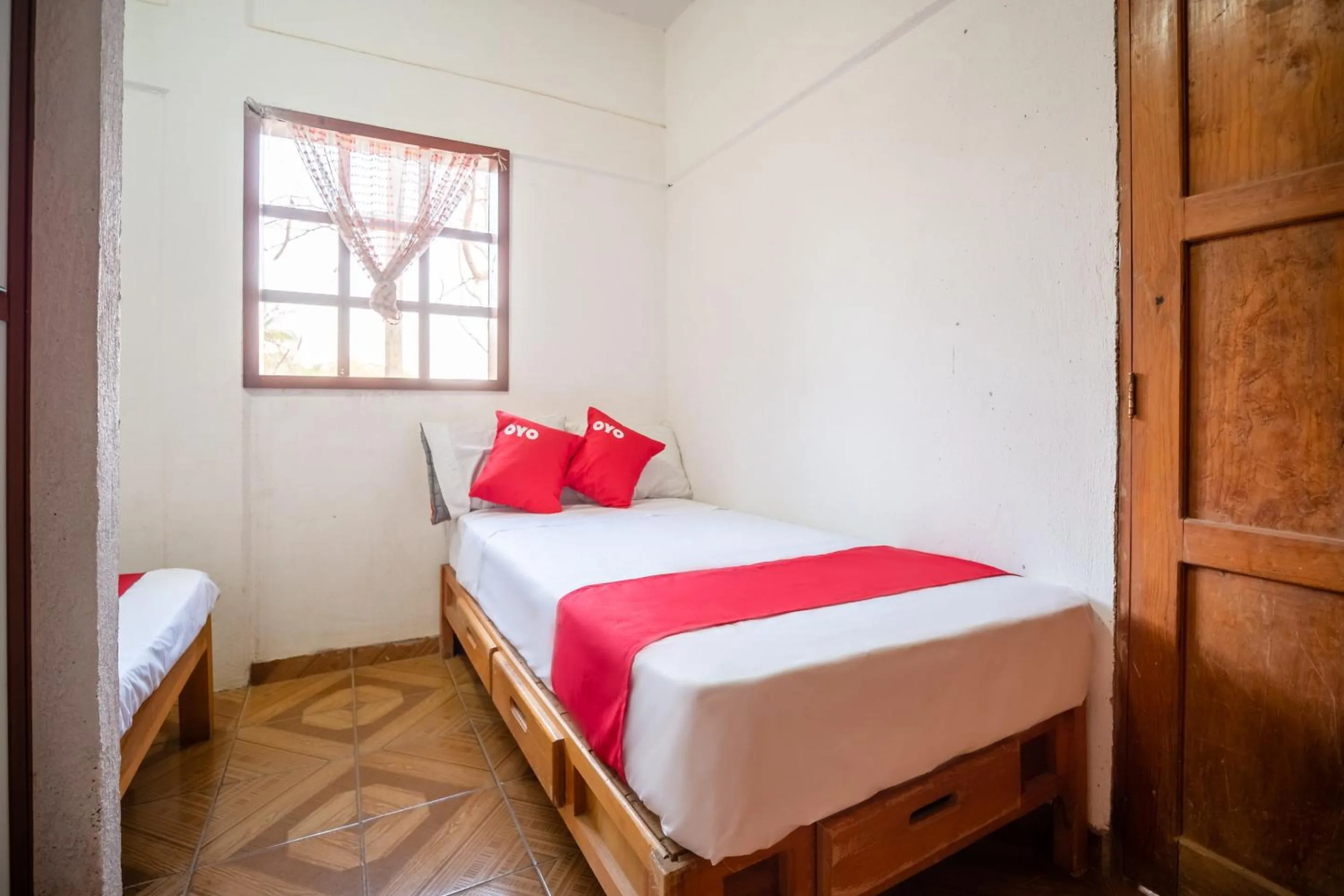 Bedroom, Bed in OYO Cabañas Abril, Mazunte
