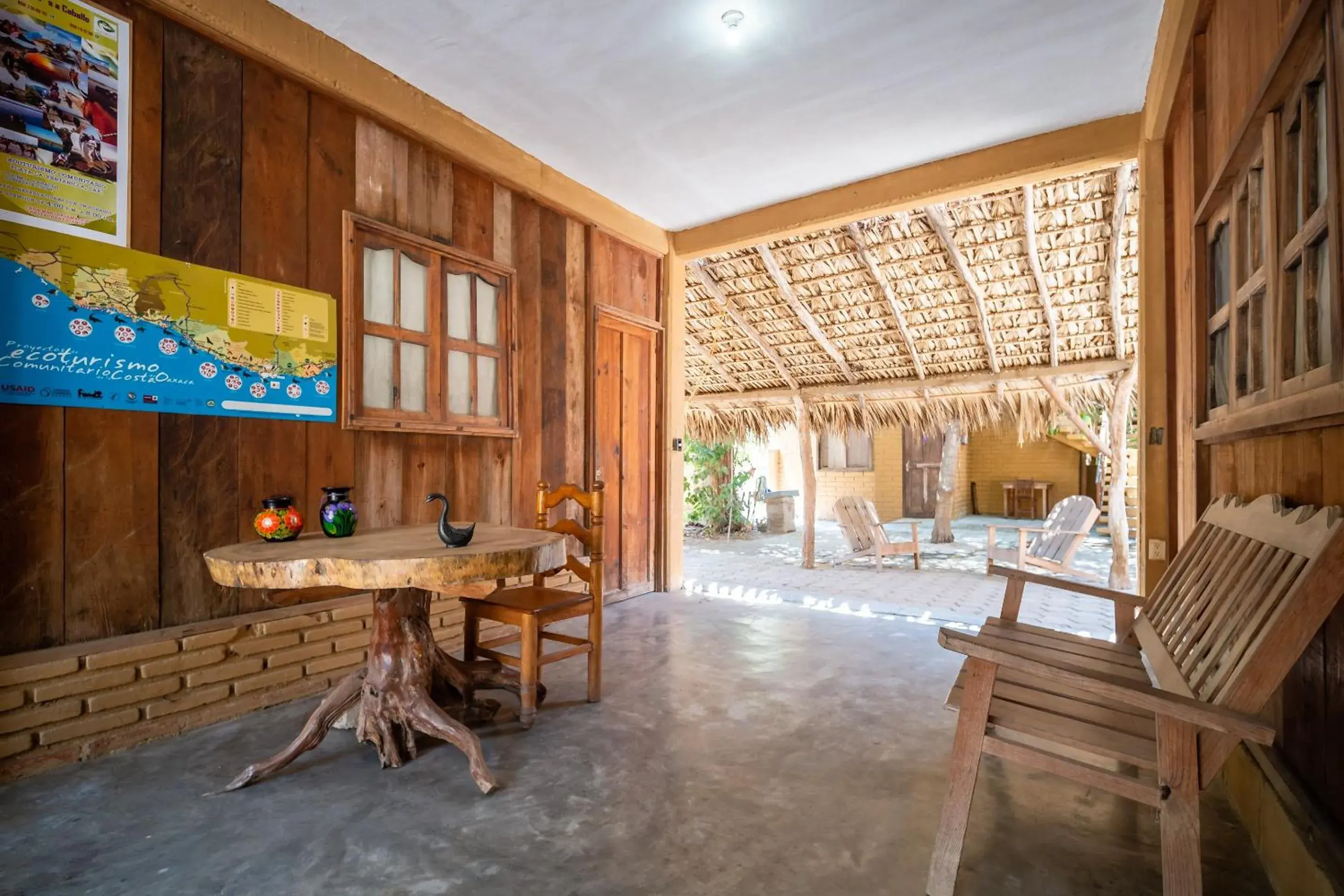 Lobby or reception in OYO Cabañas Abril, Mazunte Lobby or reception in OYO Cabañas Abril, Mazunte