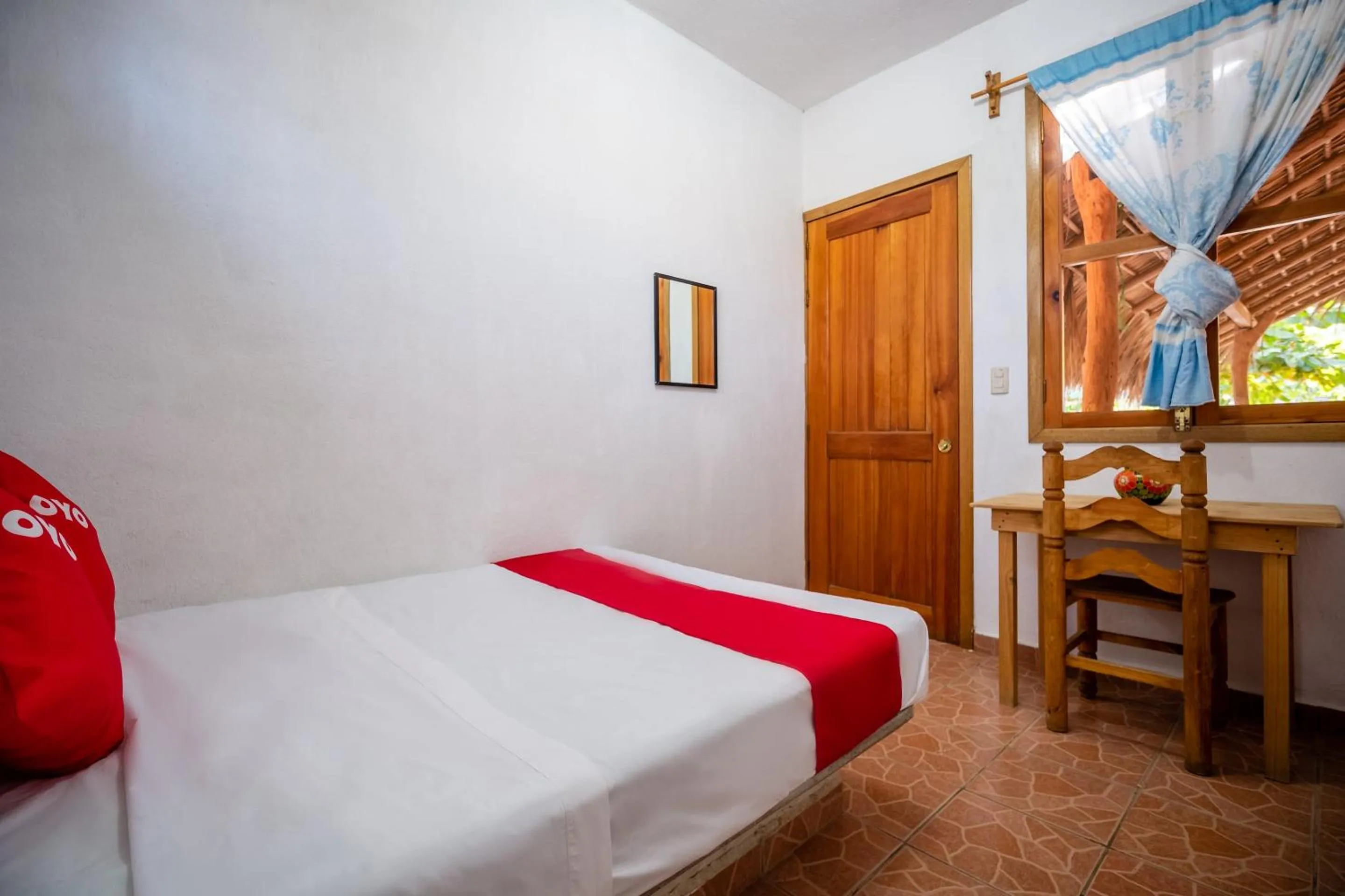 Bedroom, Bed in OYO Cabañas Abril, Mazunte