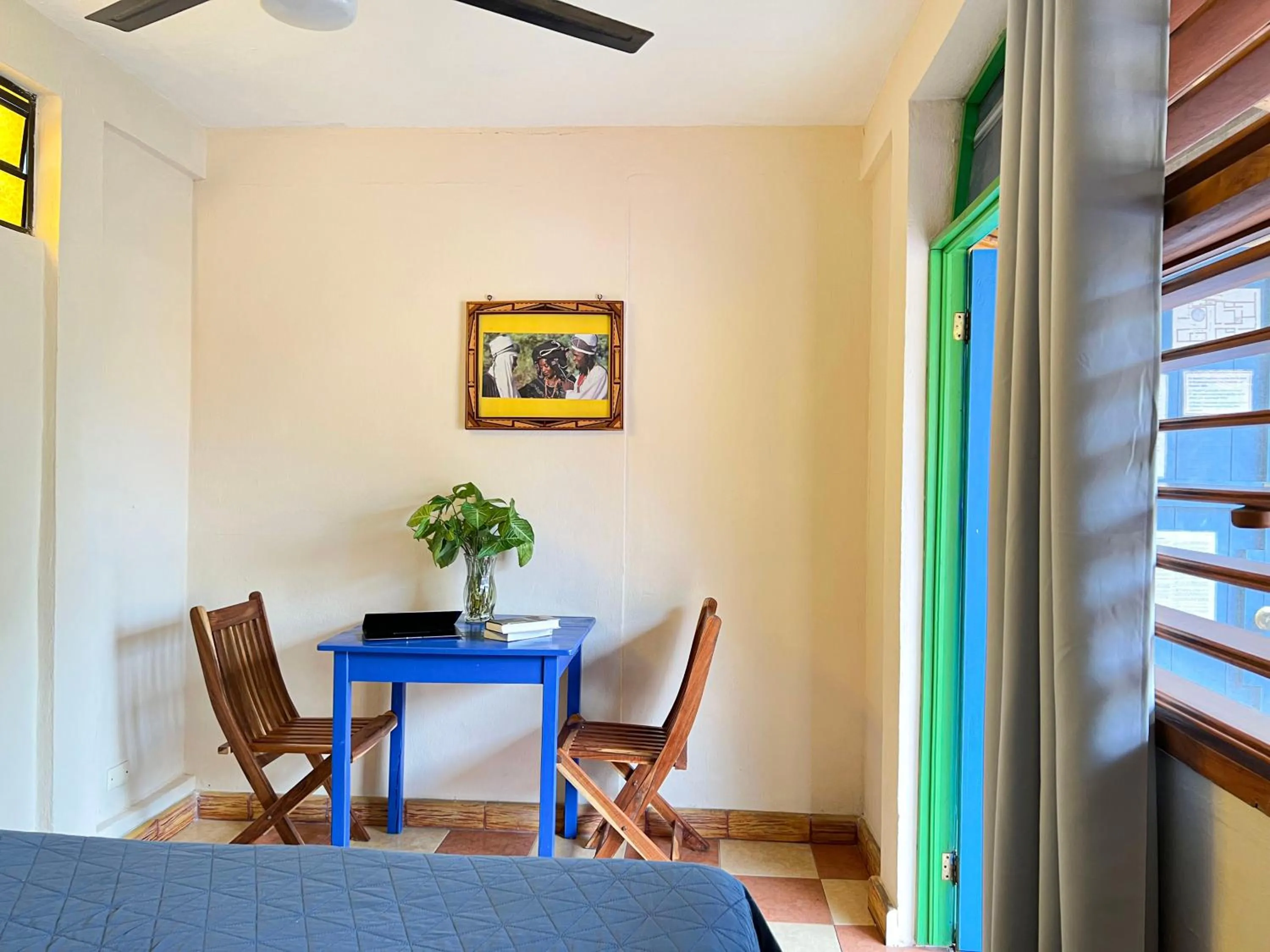Seating area in Hostel Candelaria