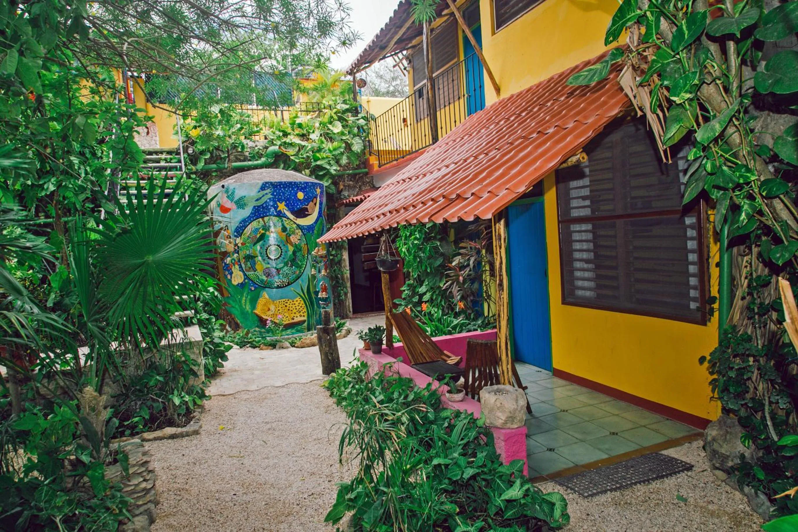 Patio in Hostel Candelaria