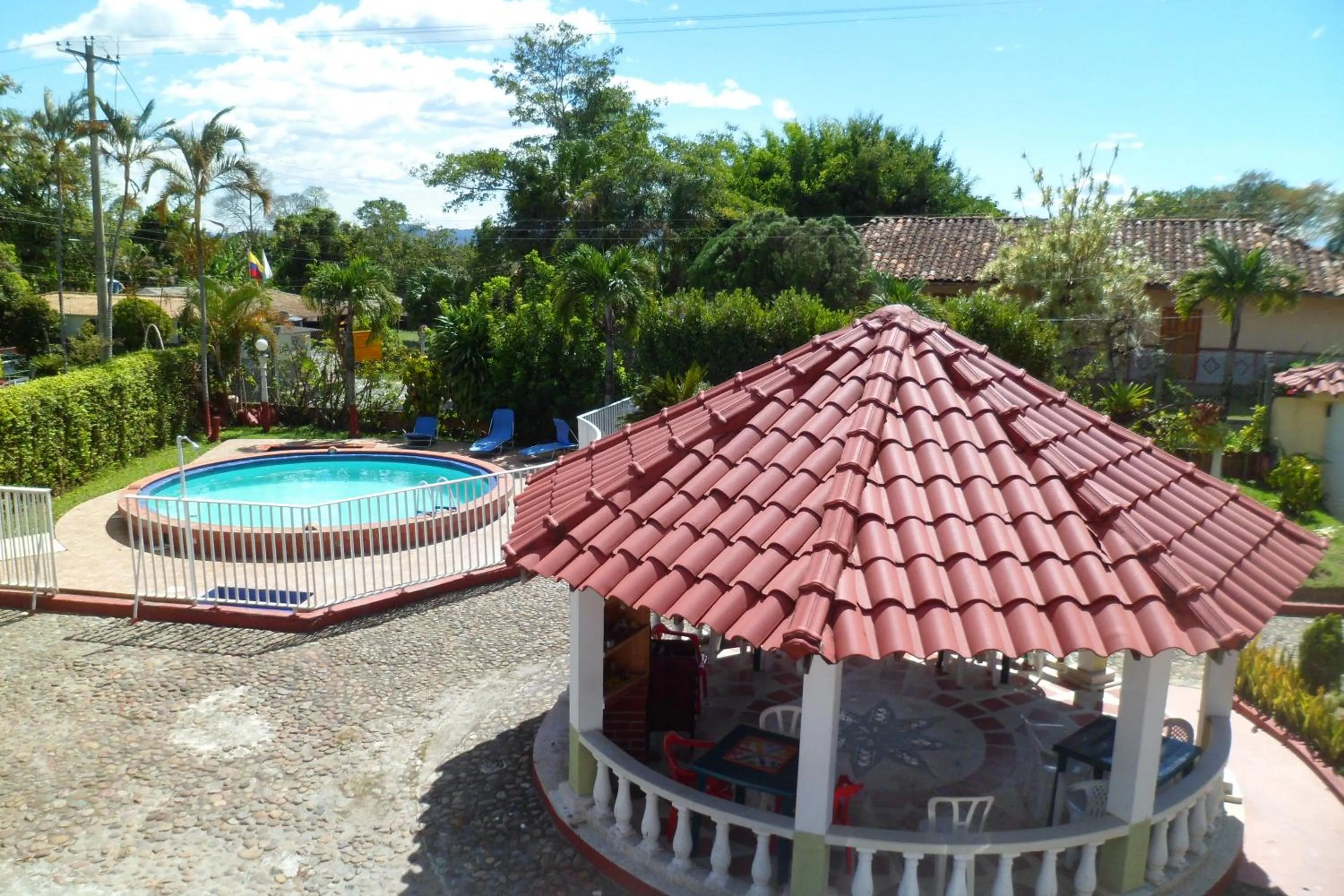 Pool view in Casa Campestre La Colombiana
