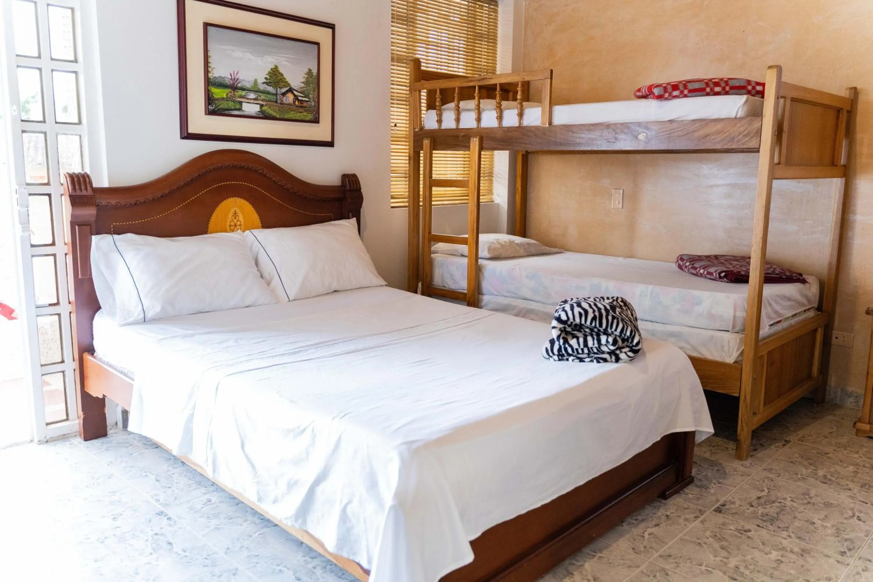 Bedroom, Bed in Casa Campestre La Colombiana