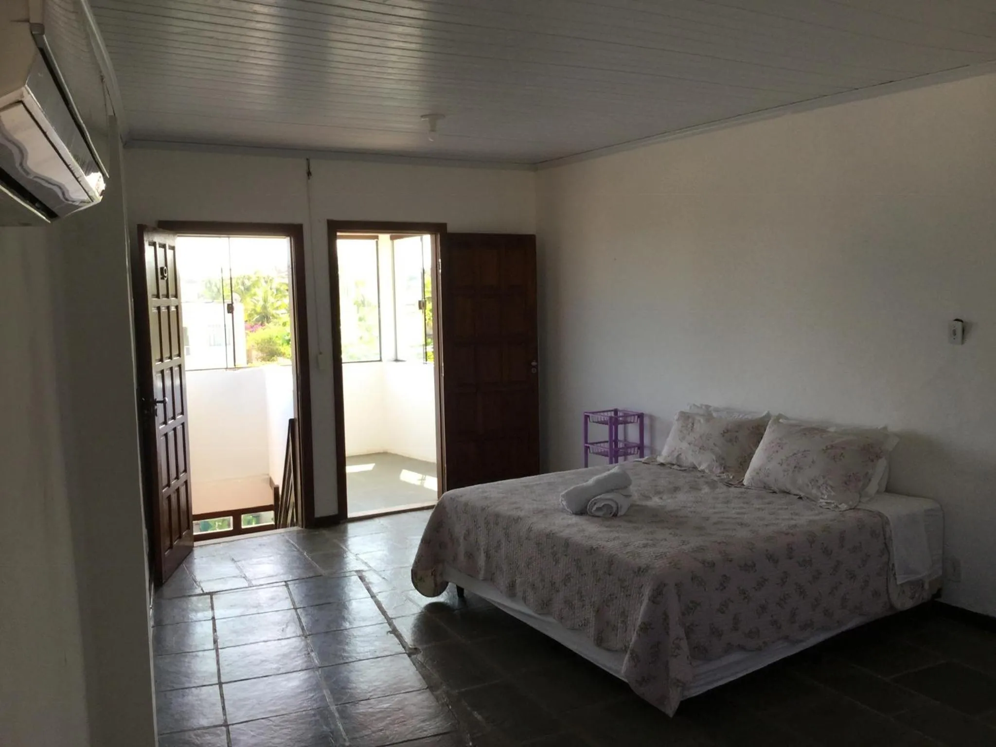 Balcony/Terrace, Bed in Pousada da Mércia - Itapuã (BA)