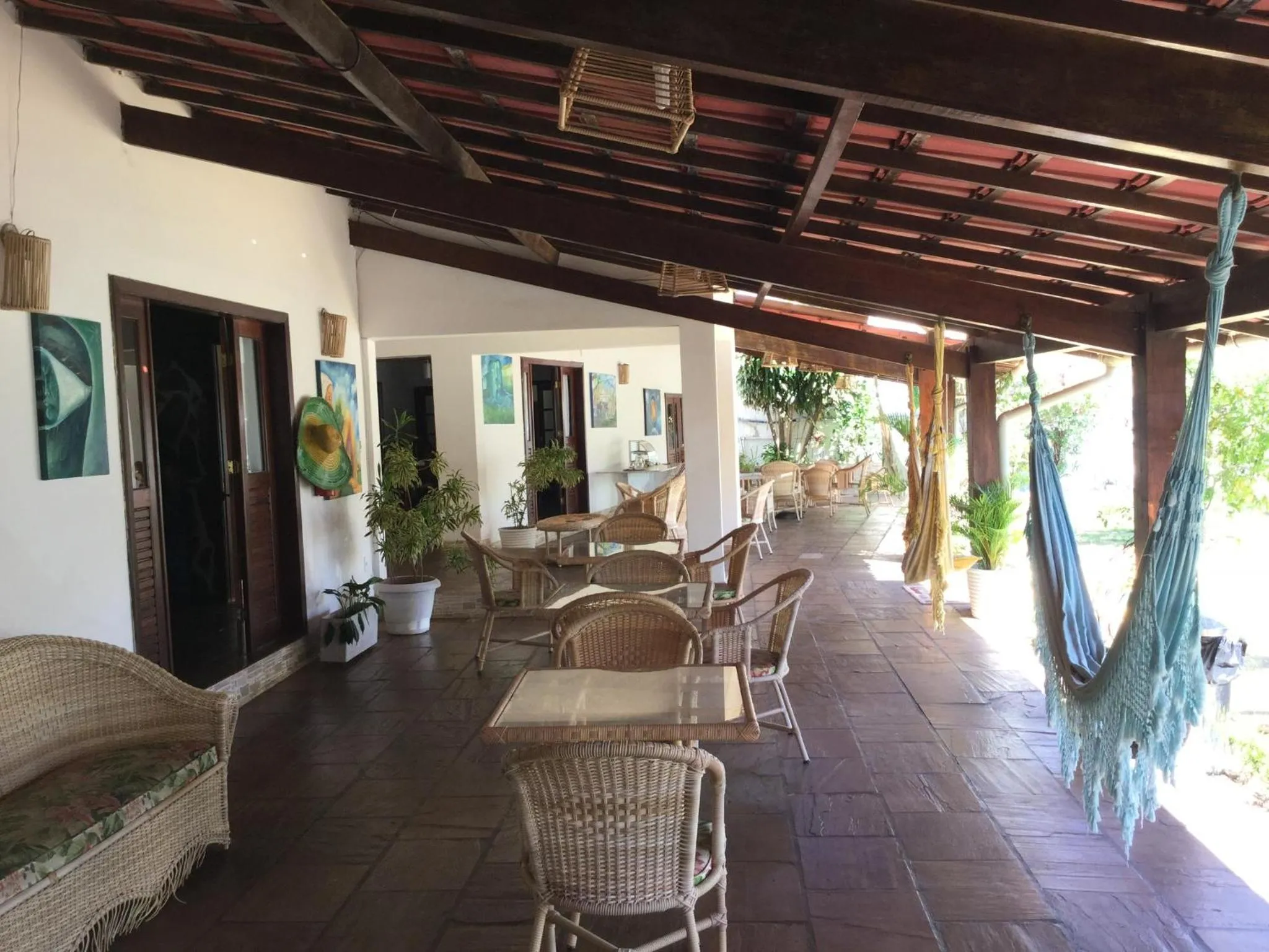 Seating area in Pousada da Mércia - Itapuã (BA)