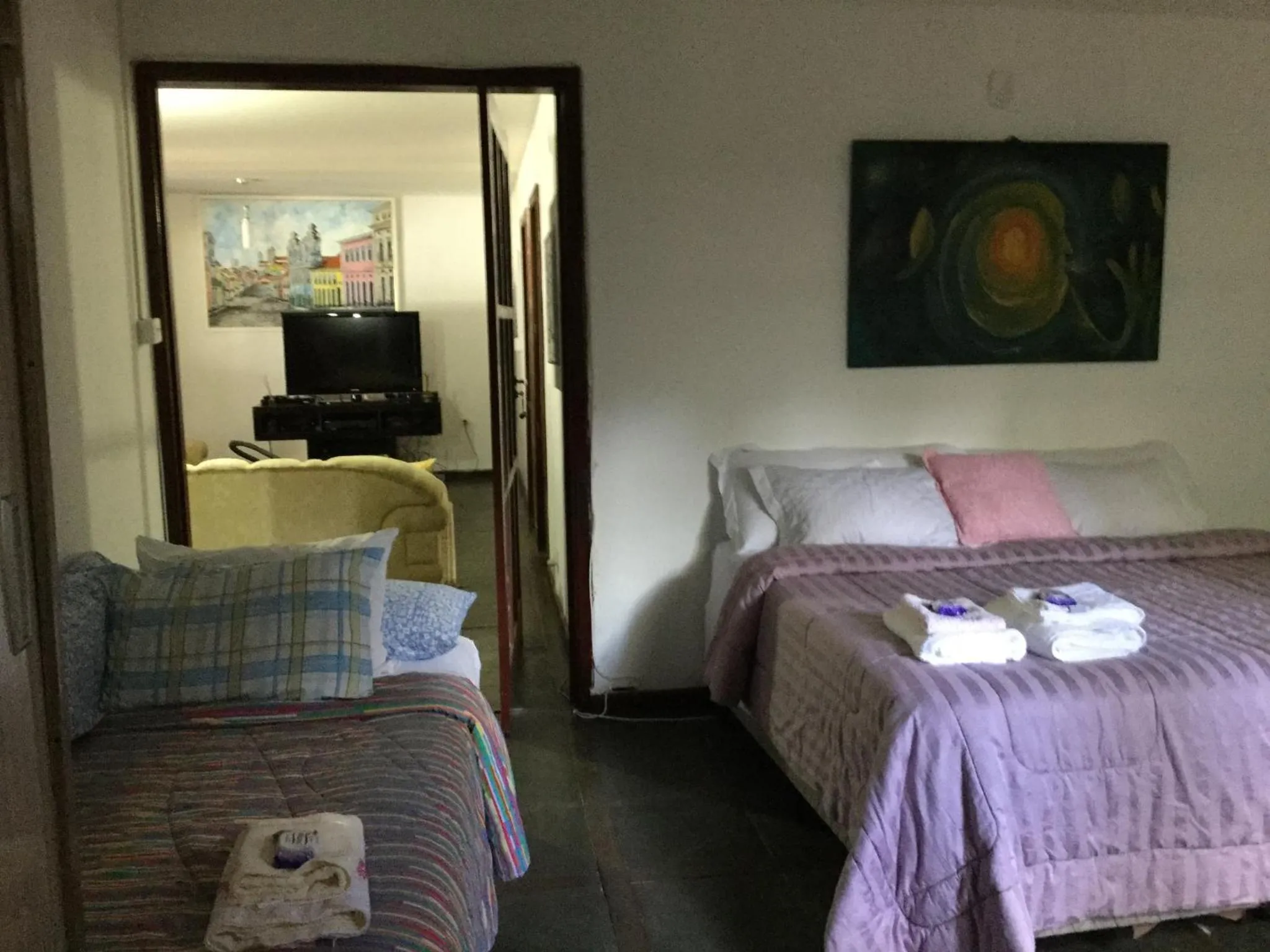 Photo of the whole room, Bed in Pousada da Mércia - Itapuã (BA)