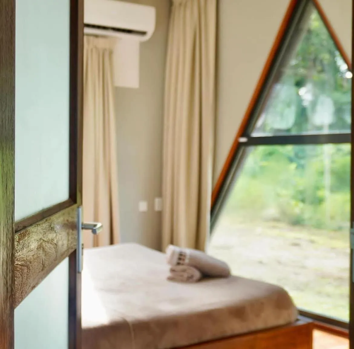 Property building, Bed in Houttuyn Wellness River Resort