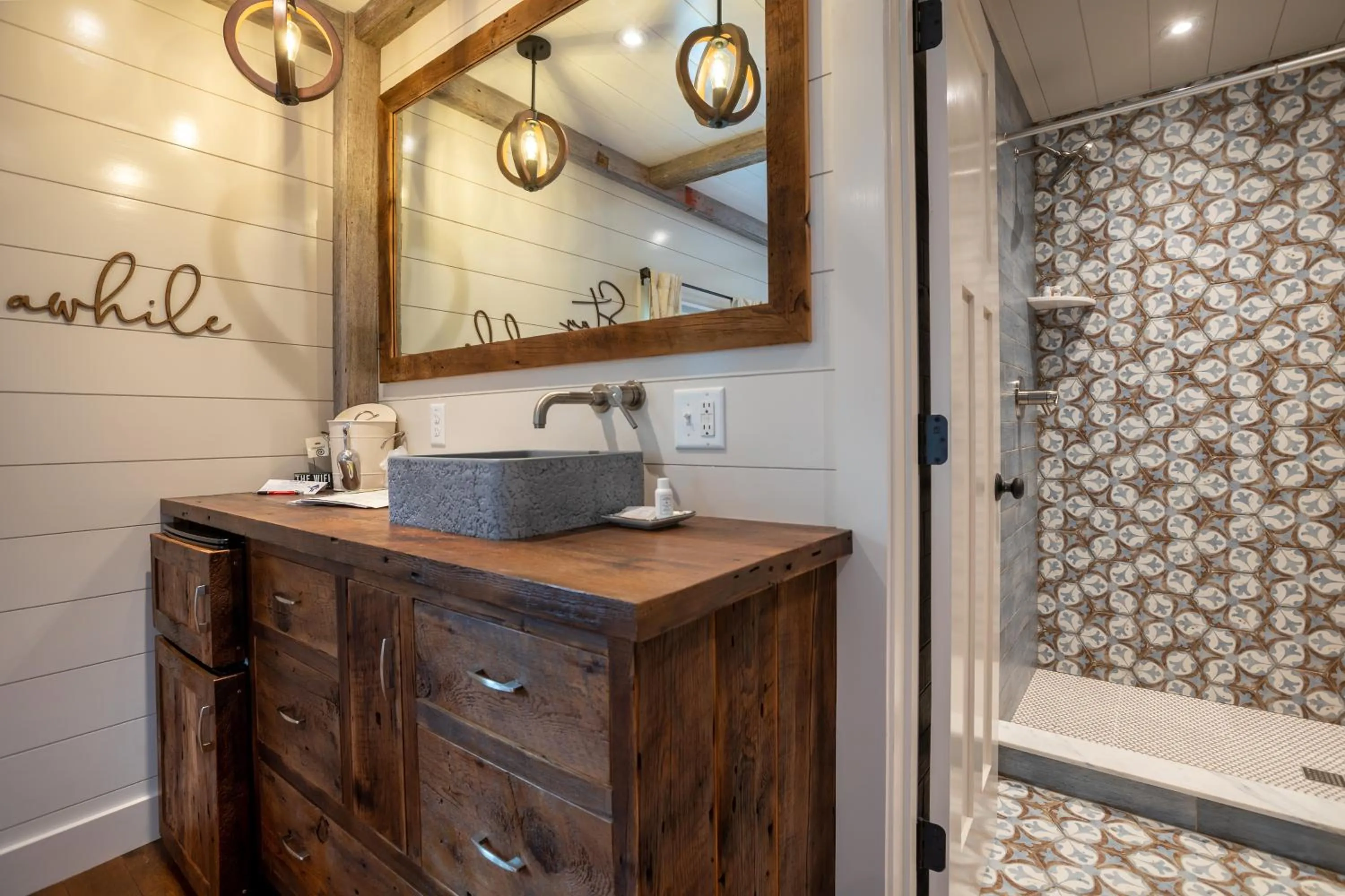 Bathroom in The Barnstead Inn