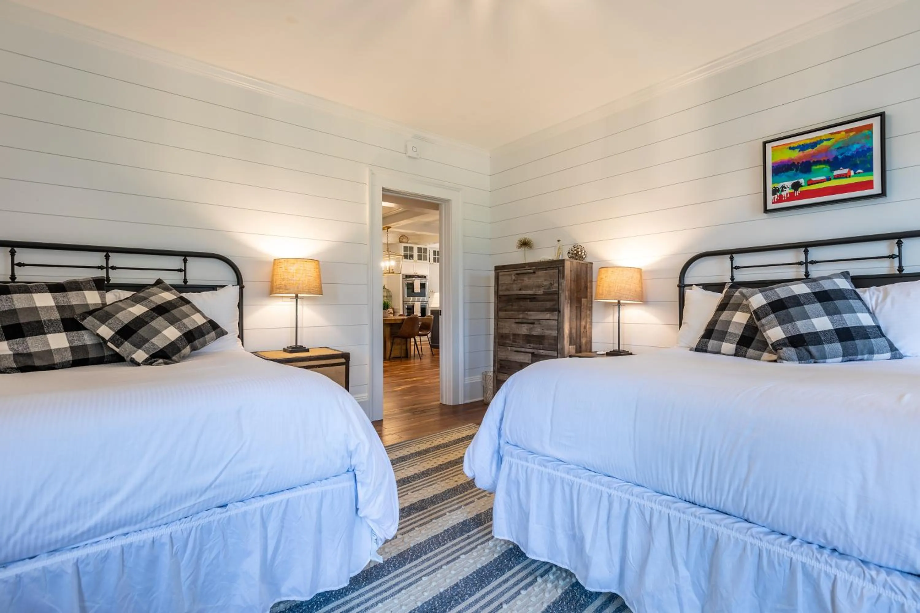 Bed in The Barnstead Inn