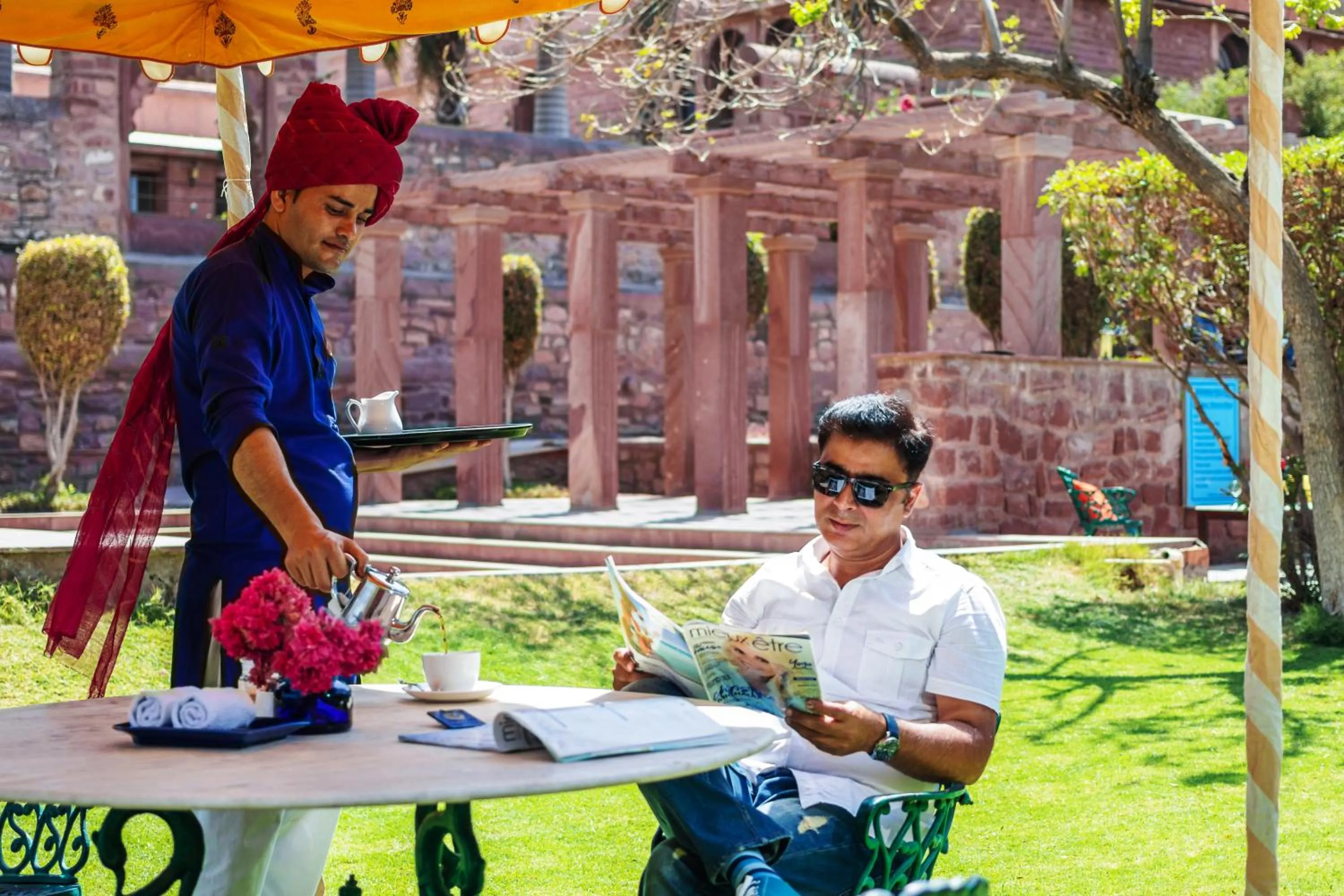 People in Bijolai Palace - A Inde Hotel , Jodhpur