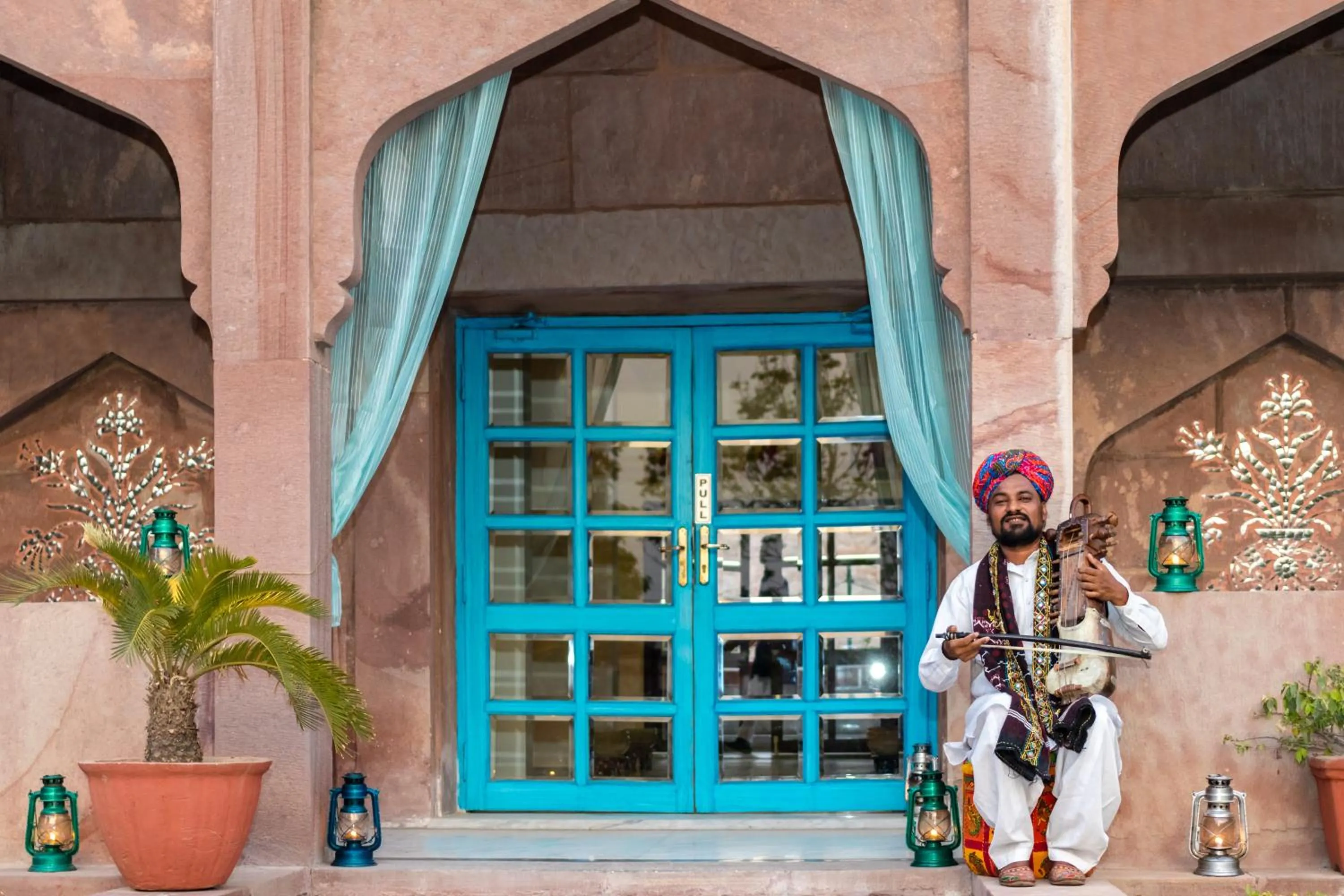 People in Bijolai Palace - A Inde Hotel , Jodhpur