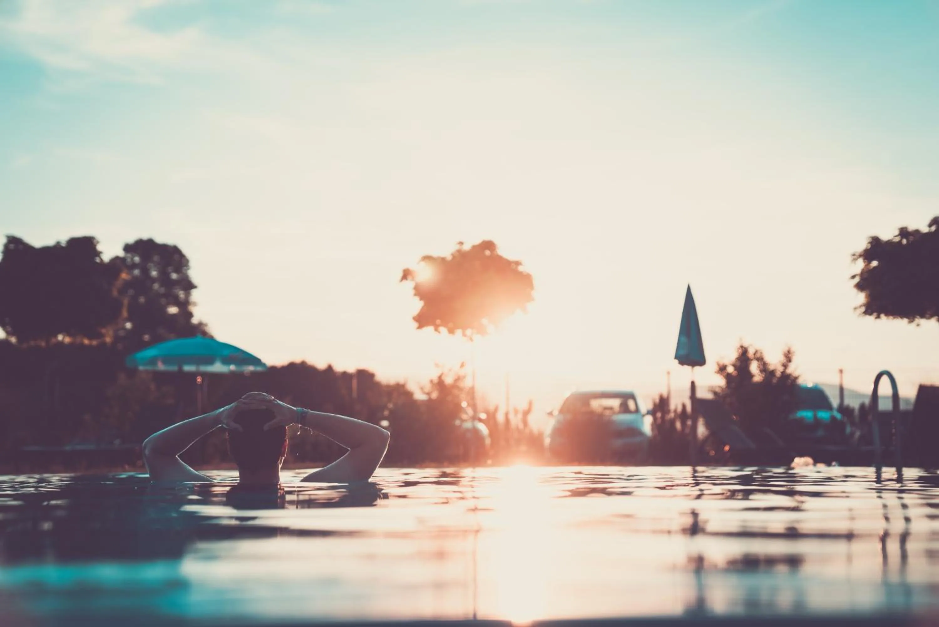Swimming pool in Gasthof Martinhof