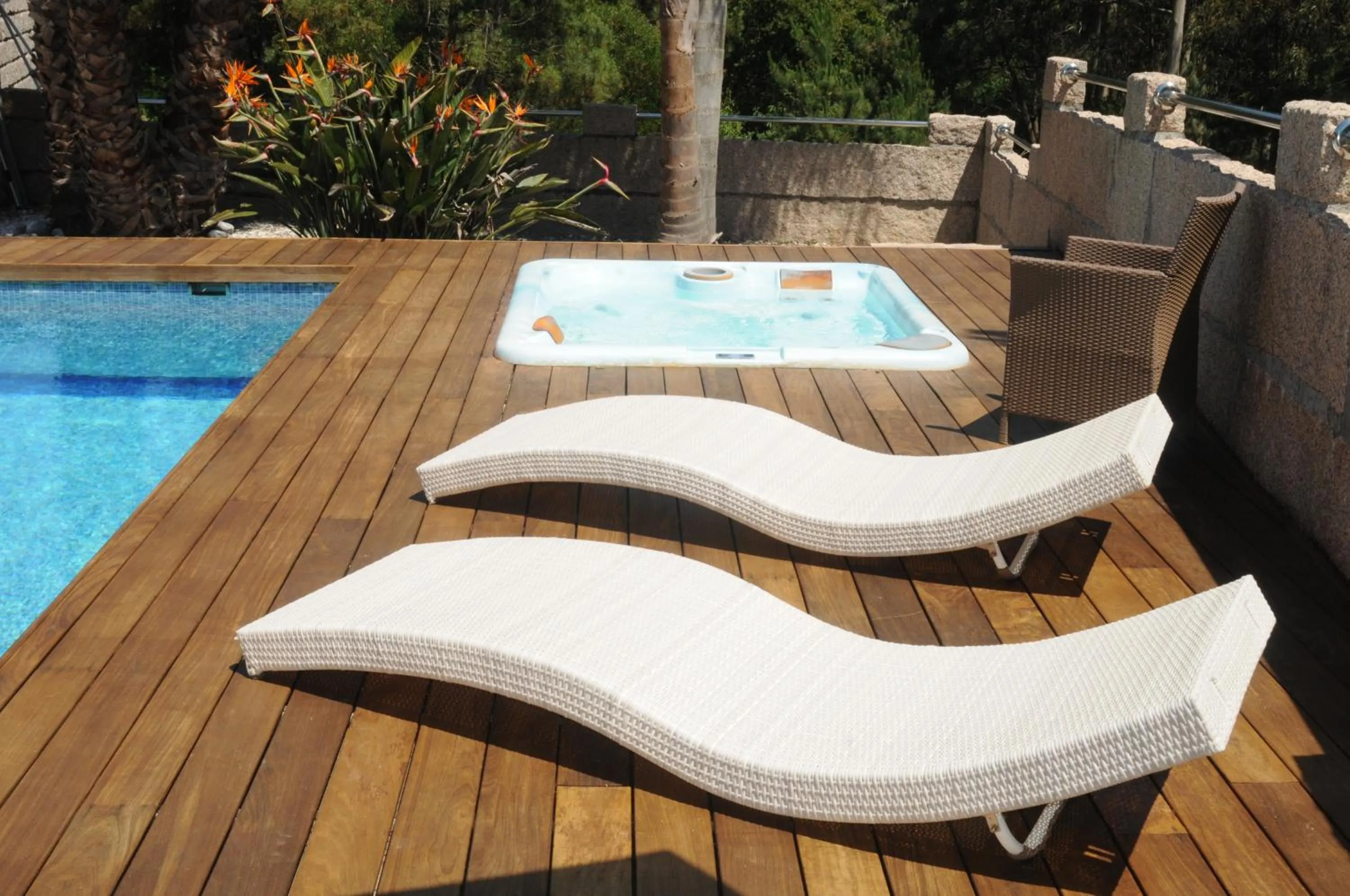 Pool view in Villa Cuesta