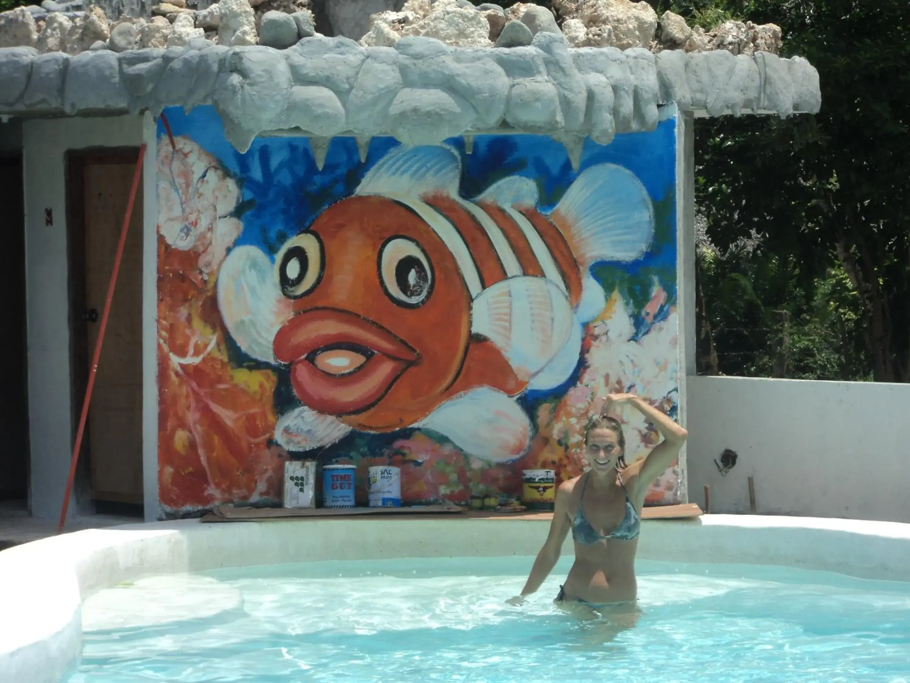 Swimming pool in Vanilla Sky Dive Resort Swimming pool in Vanilla Sky Dive Resort
