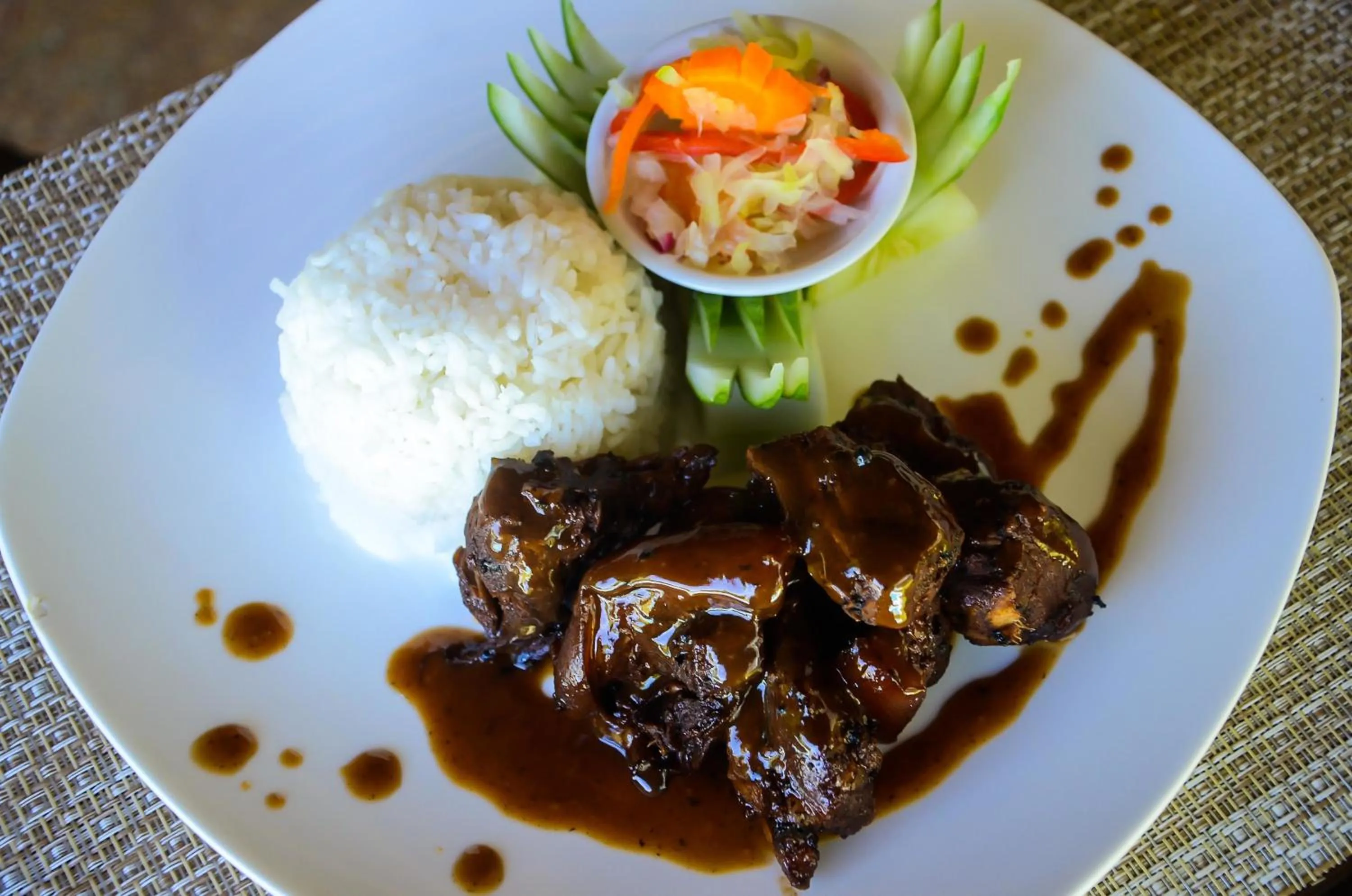 Food in Vanilla Sky Dive Resort