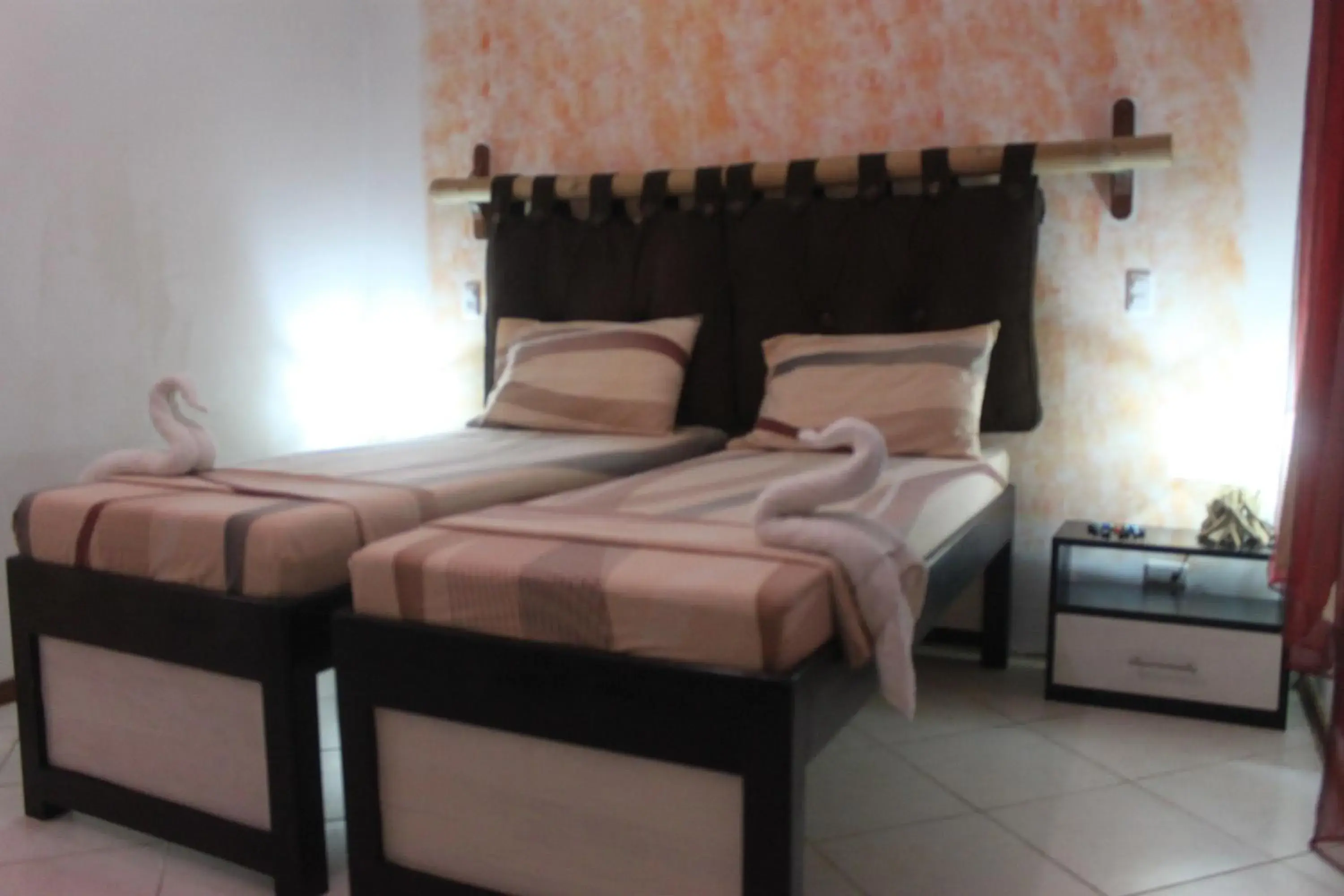 Bed in Vanilla Sky Dive Resort Bed in Vanilla Sky Dive Resort