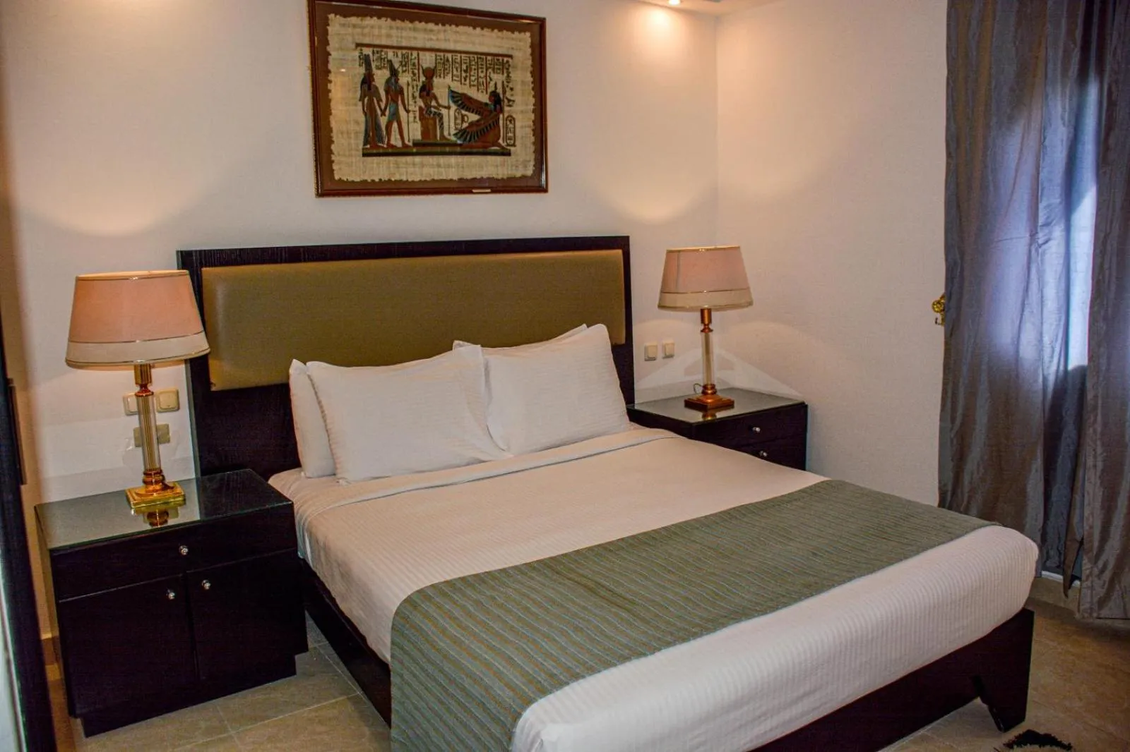 Bed in Desert View Sharm Hotel