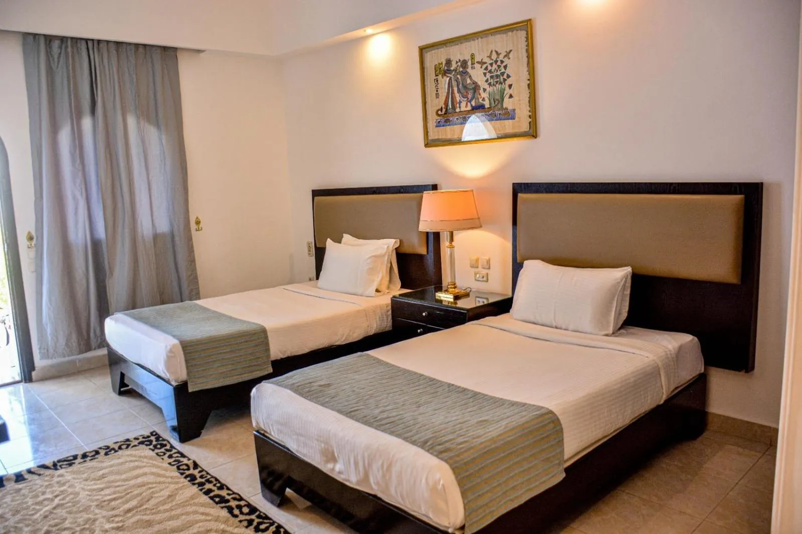 Bed in Desert View Sharm Hotel