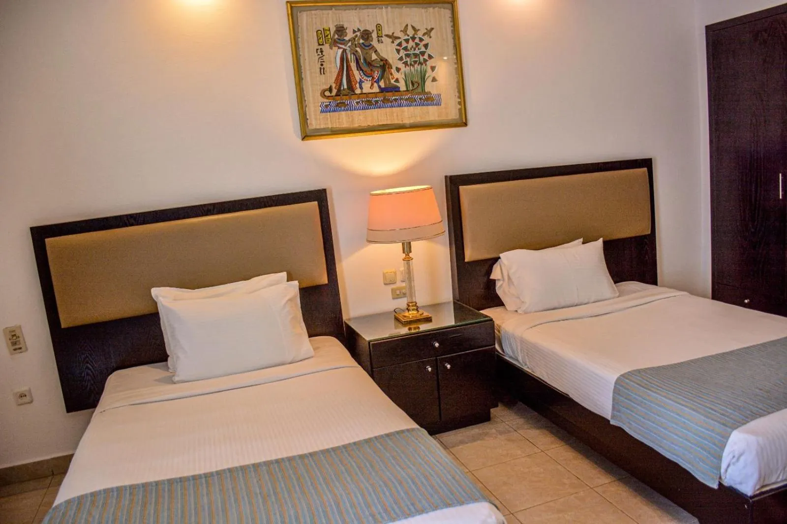 Bed in Desert View Sharm Hotel