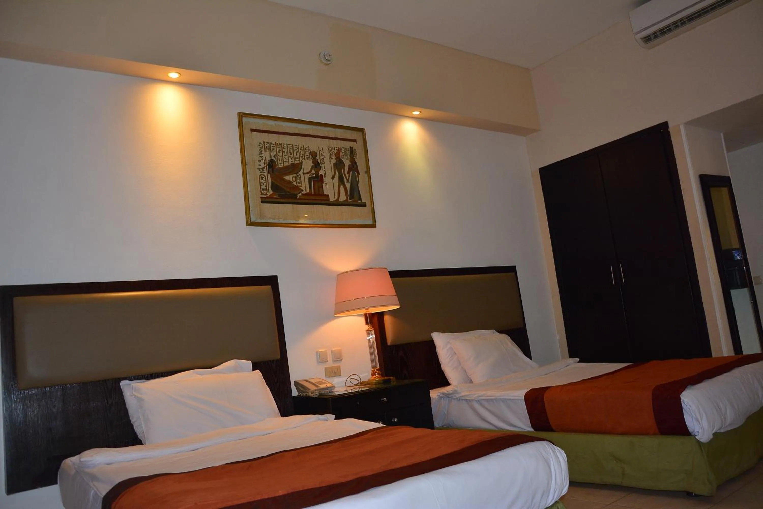 Bed in Desert View Sharm Hotel