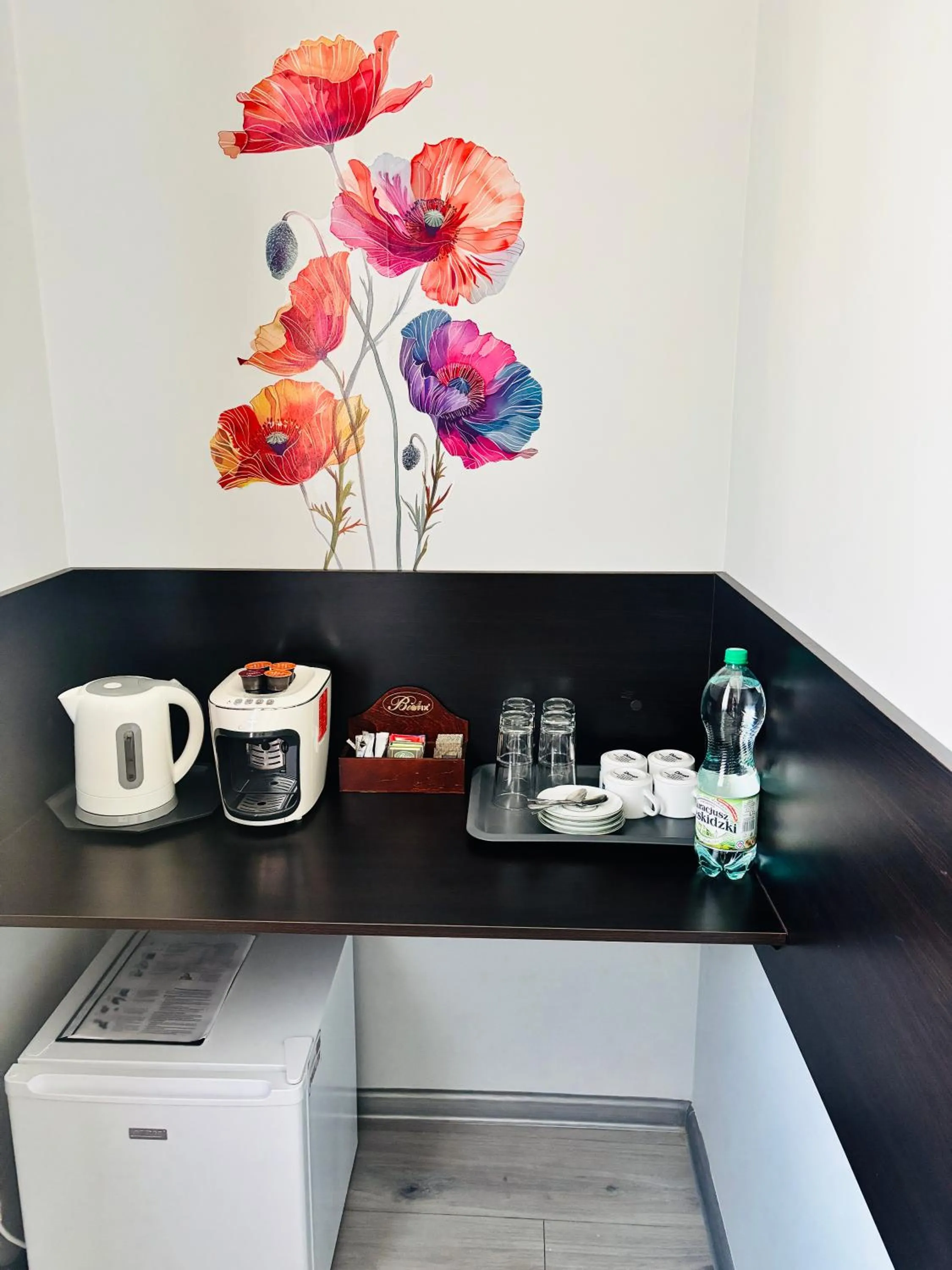 Coffee/tea facilities in BedRooms Piotrkowska 64