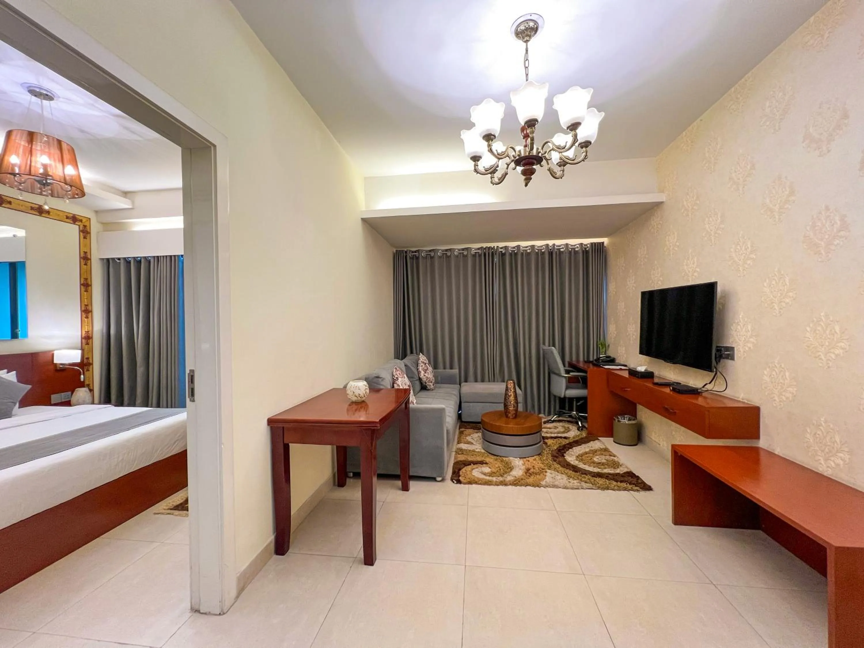 Living room, Bed in Coventina Lake Suites