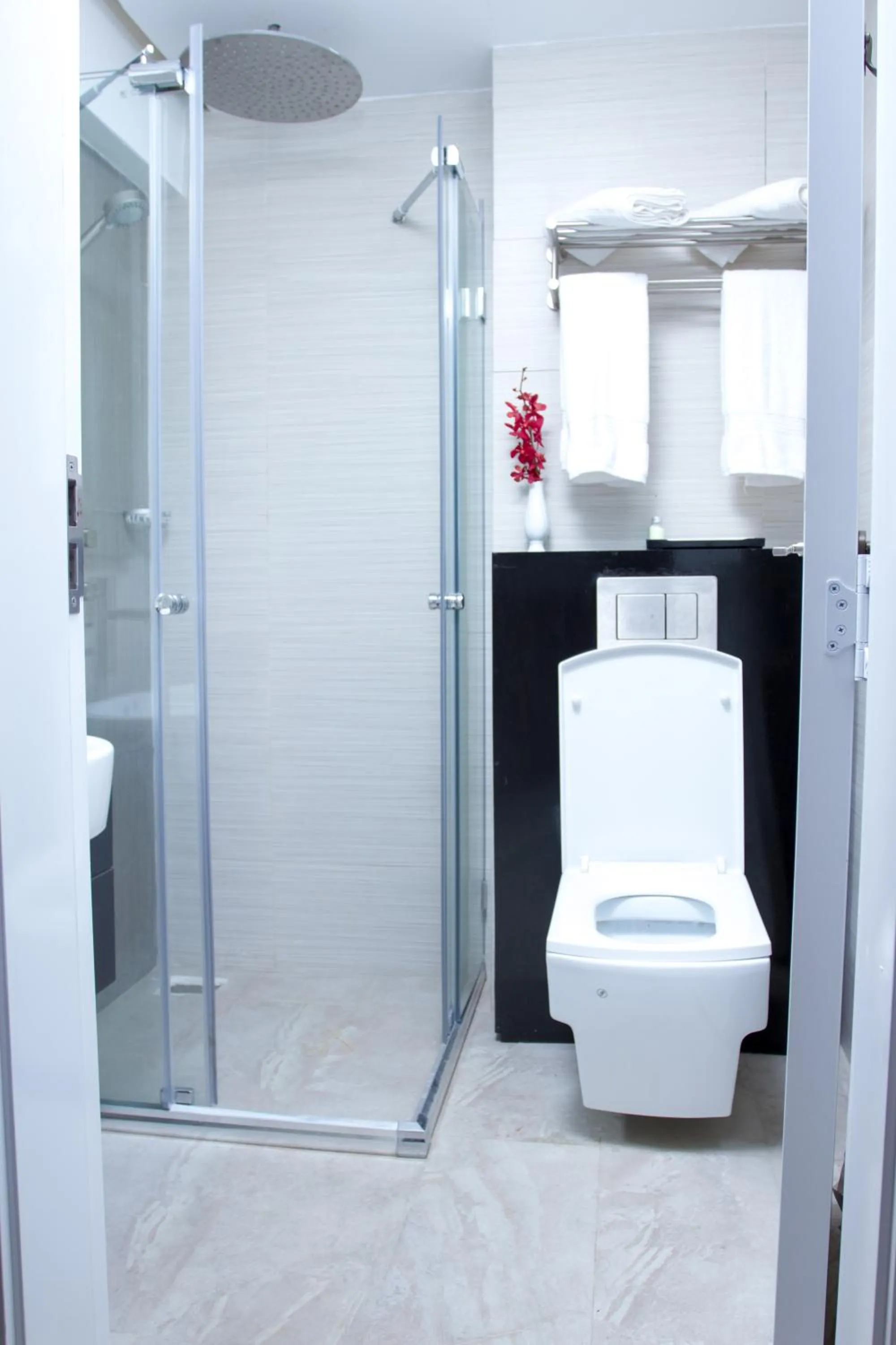 Shower in Coventina Lake Suites