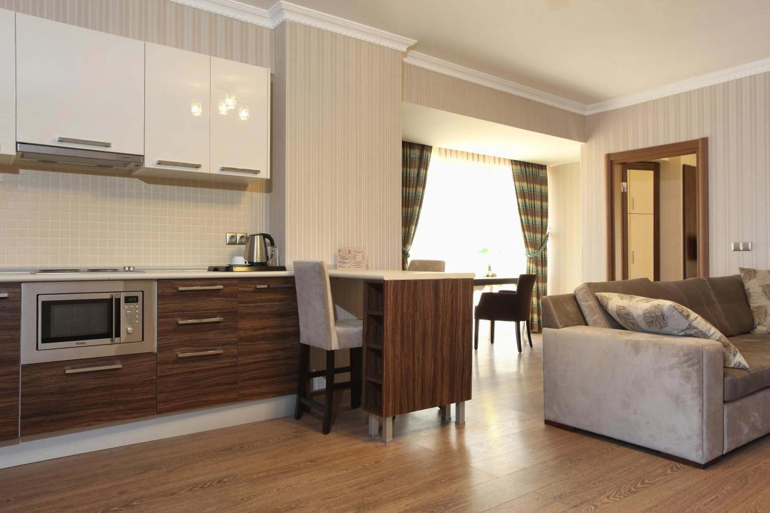 Kitchen or kitchenette in Balturk House Hotel
