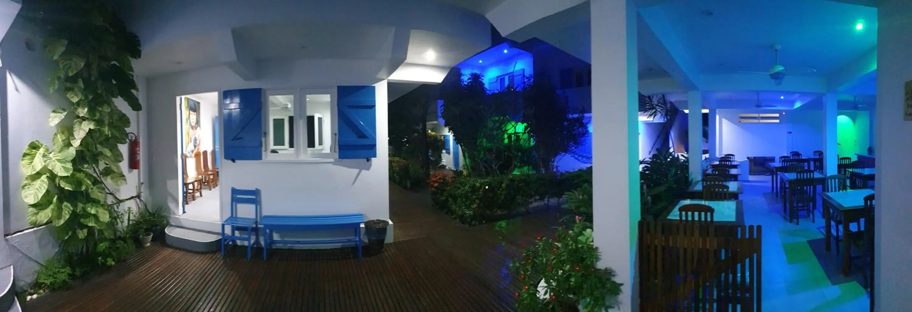 Seating area in Pousada Caminho da Praia