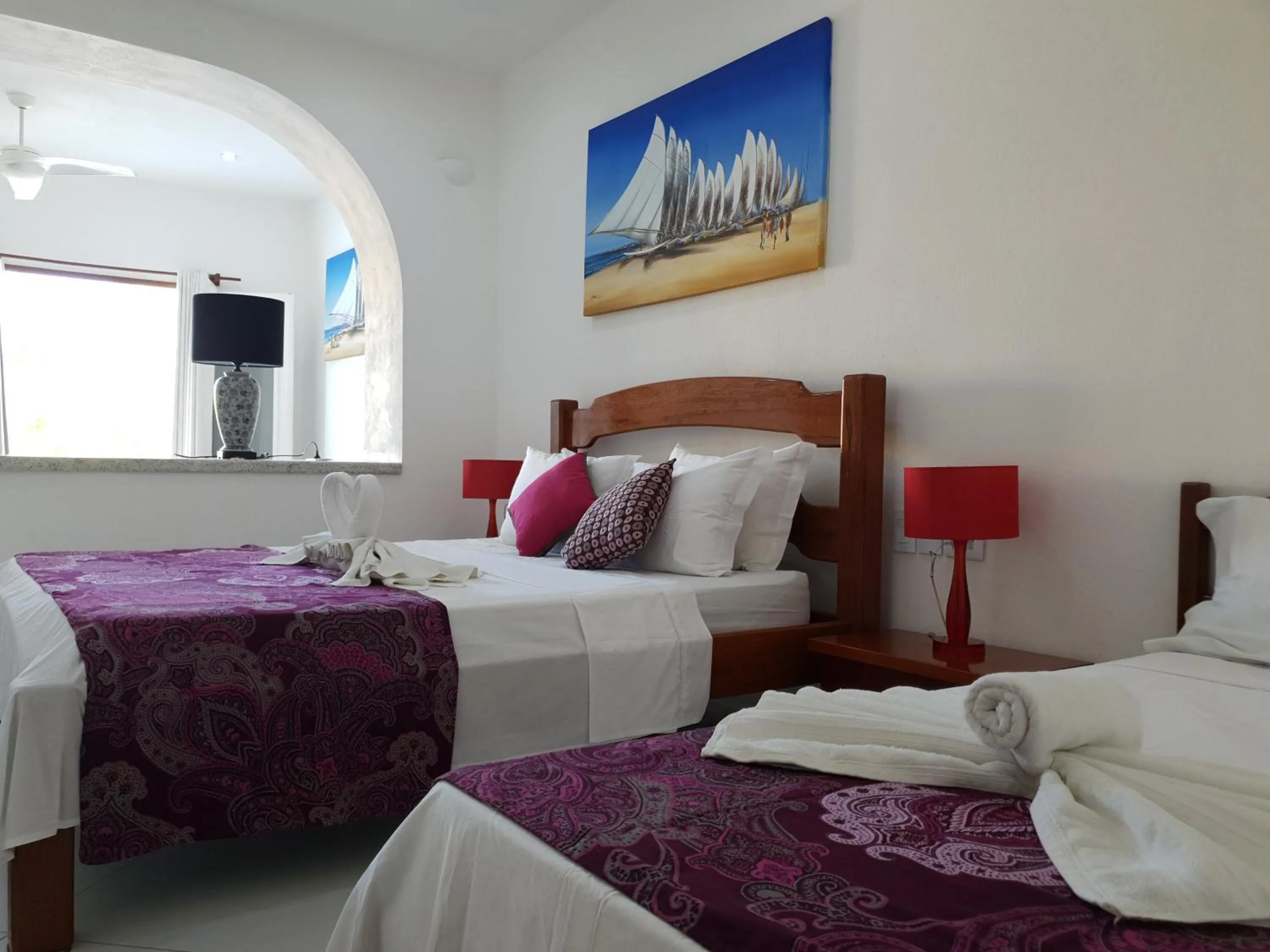 Bed in Pousada Caminho da Praia