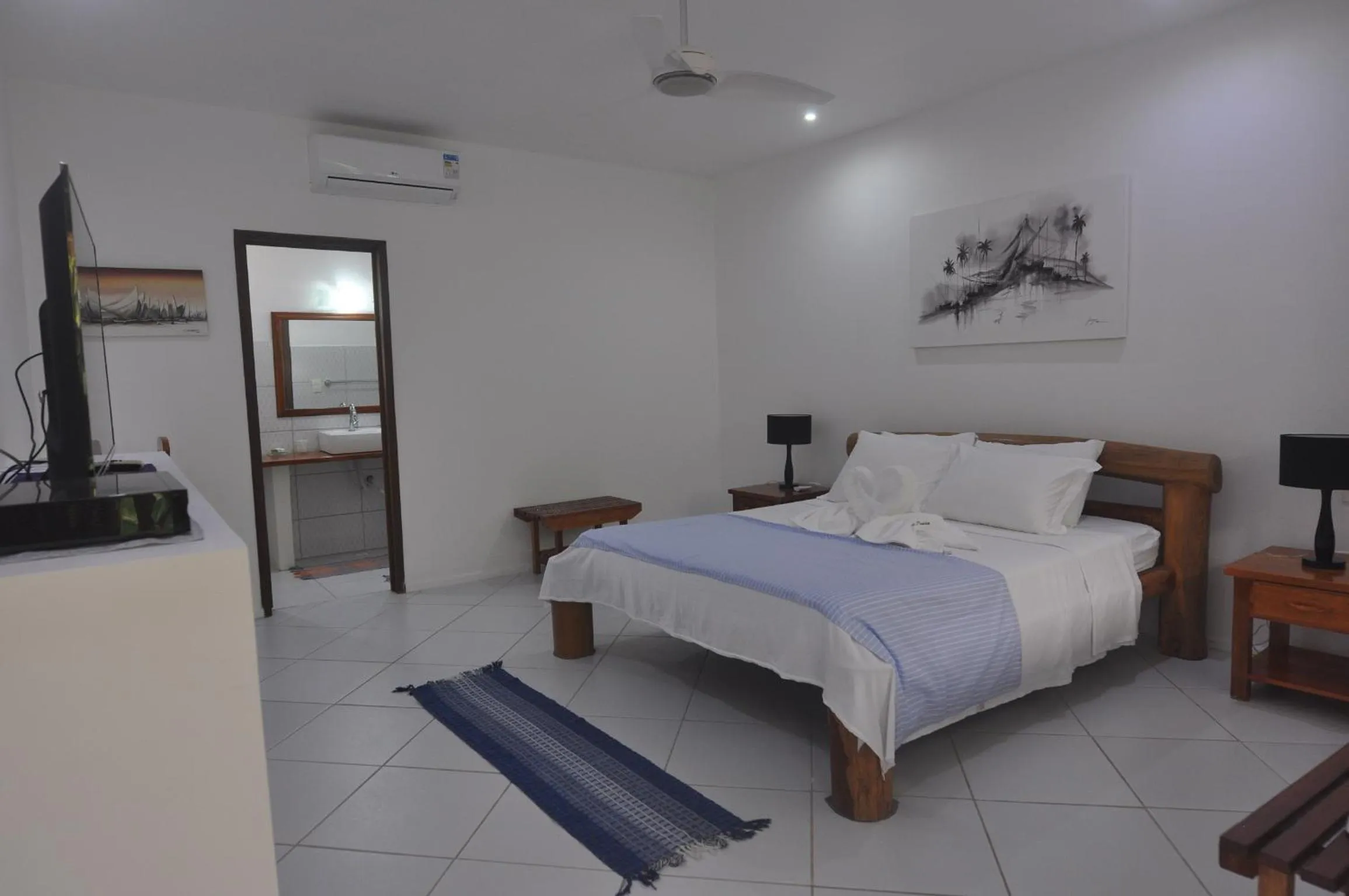 Bed in Pousada Caminho da Praia