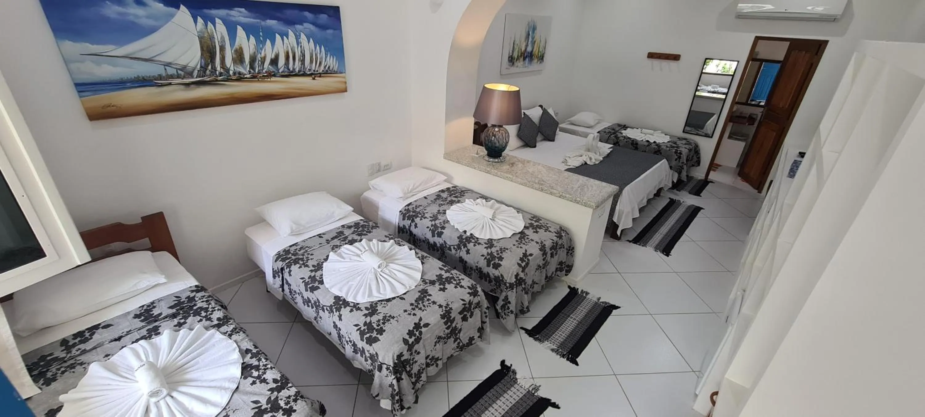 Bed in Pousada Caminho da Praia