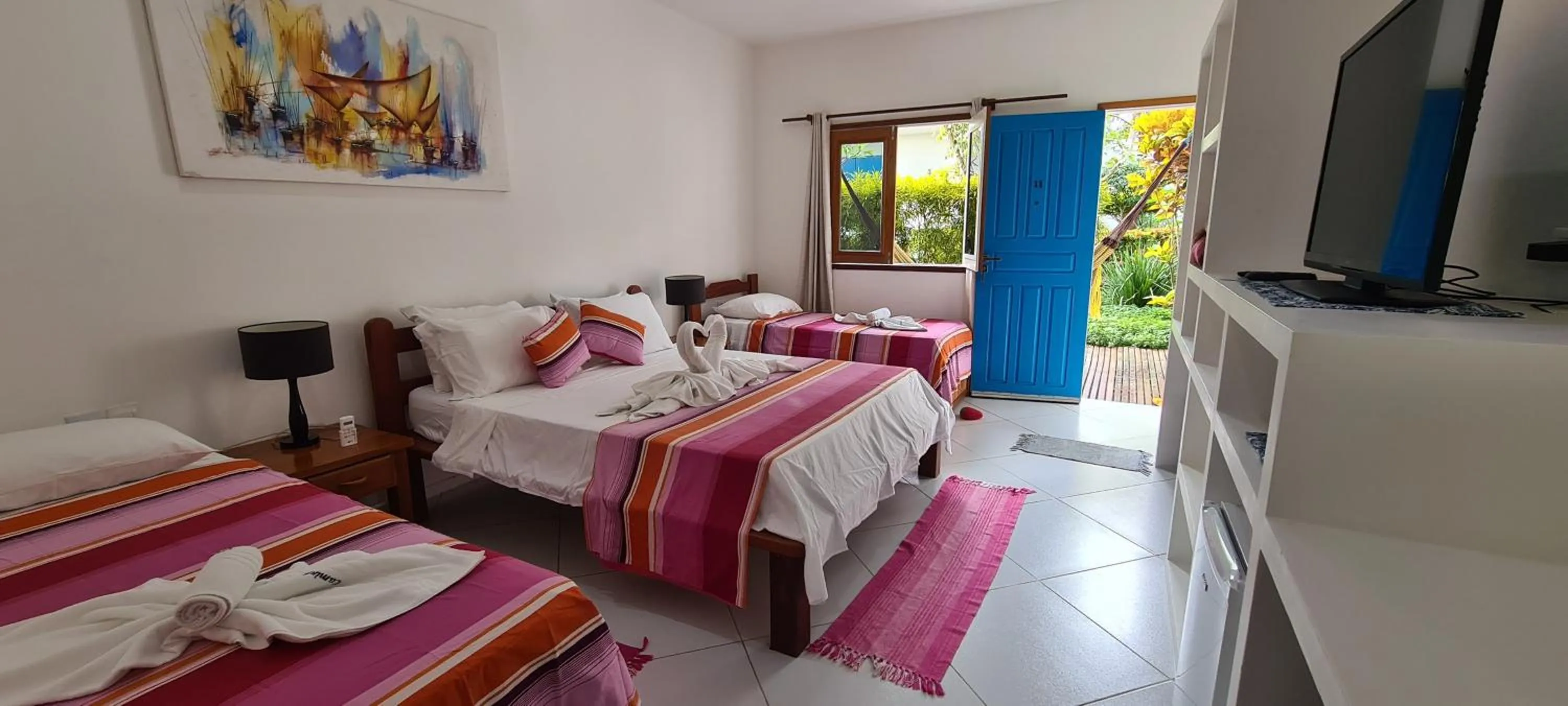 Bed in Pousada Caminho da Praia