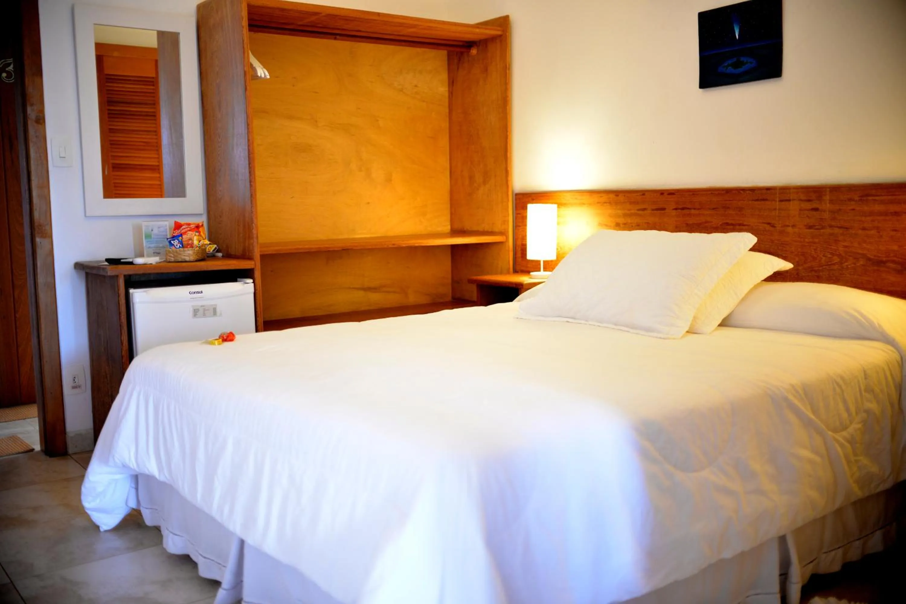 Bed in Pousada e Restaurante O Pescador