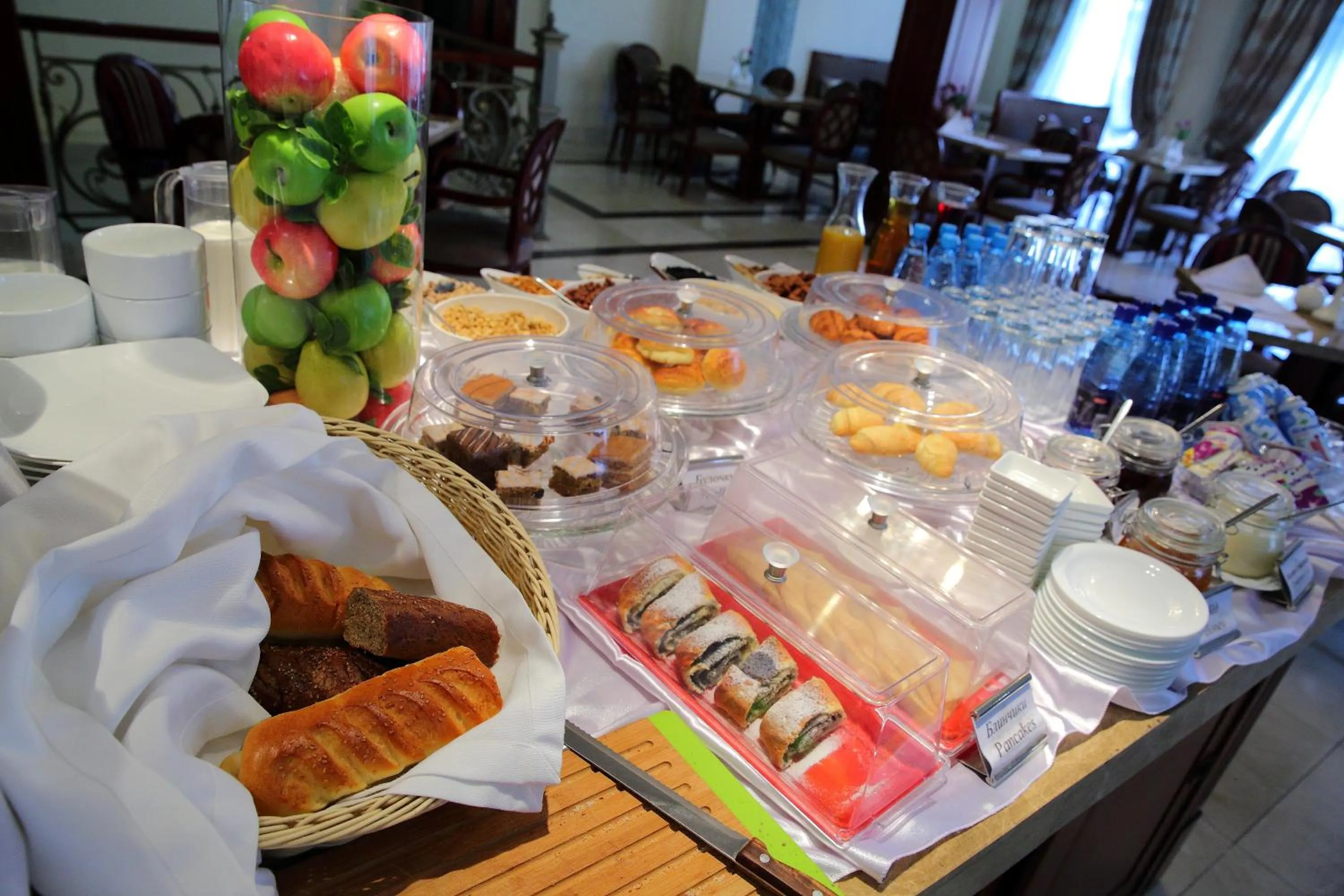 Continental breakfast in Park Hotel Bishkek