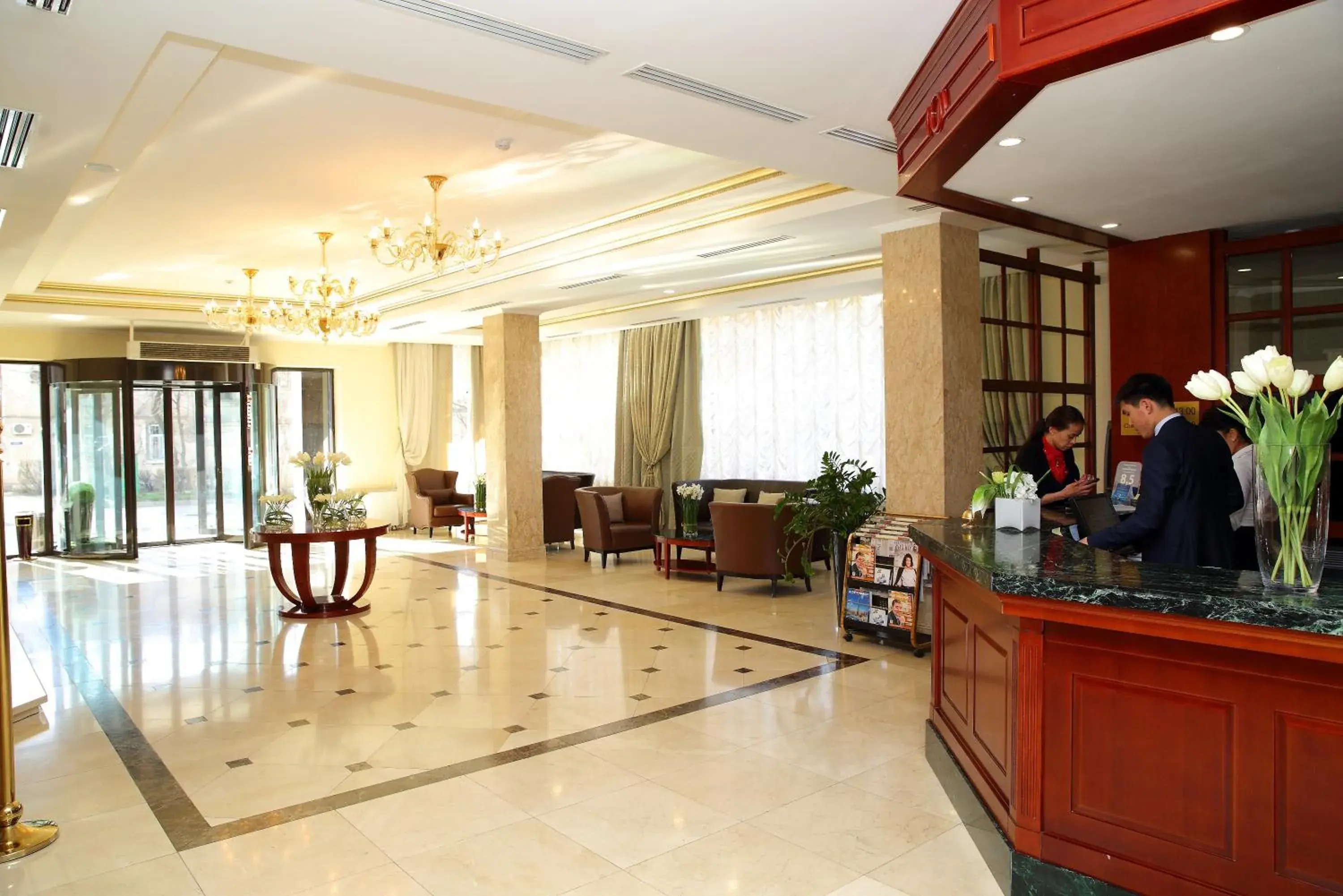 Lobby or reception in Park Hotel Bishkek Lobby or reception in Park Hotel Bishkek