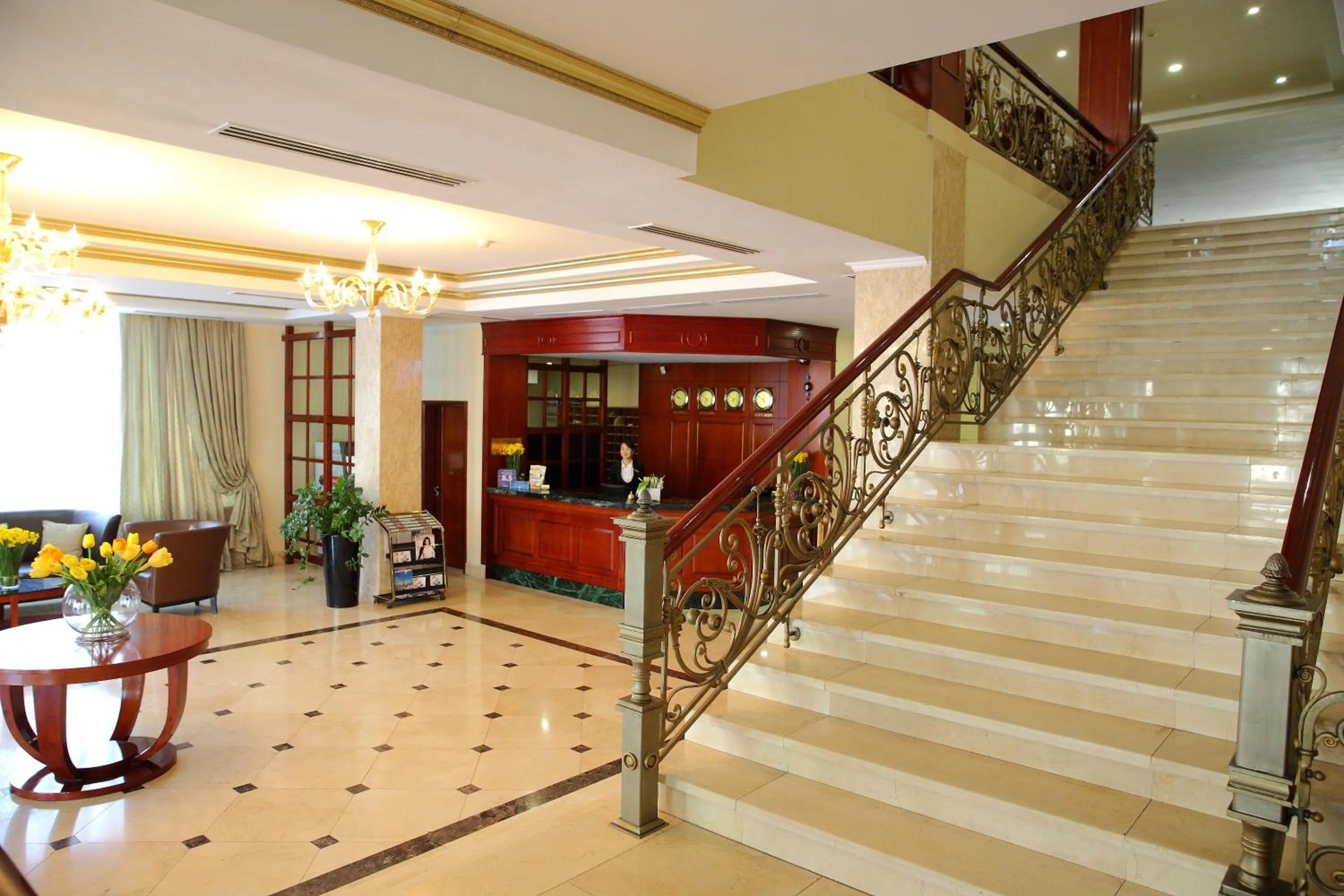 Lobby or reception in Park Hotel Bishkek