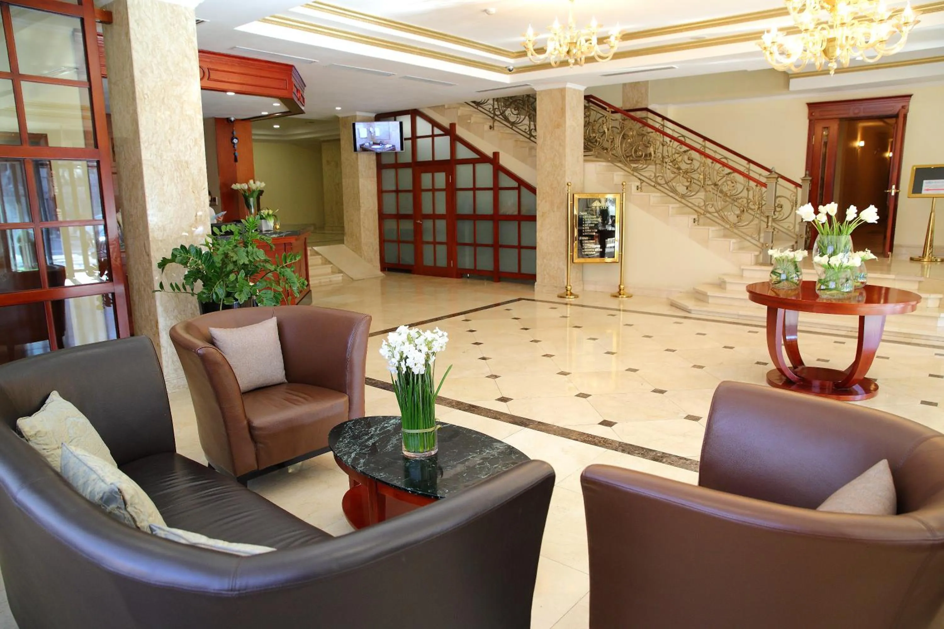 Lobby or reception in Park Hotel Bishkek