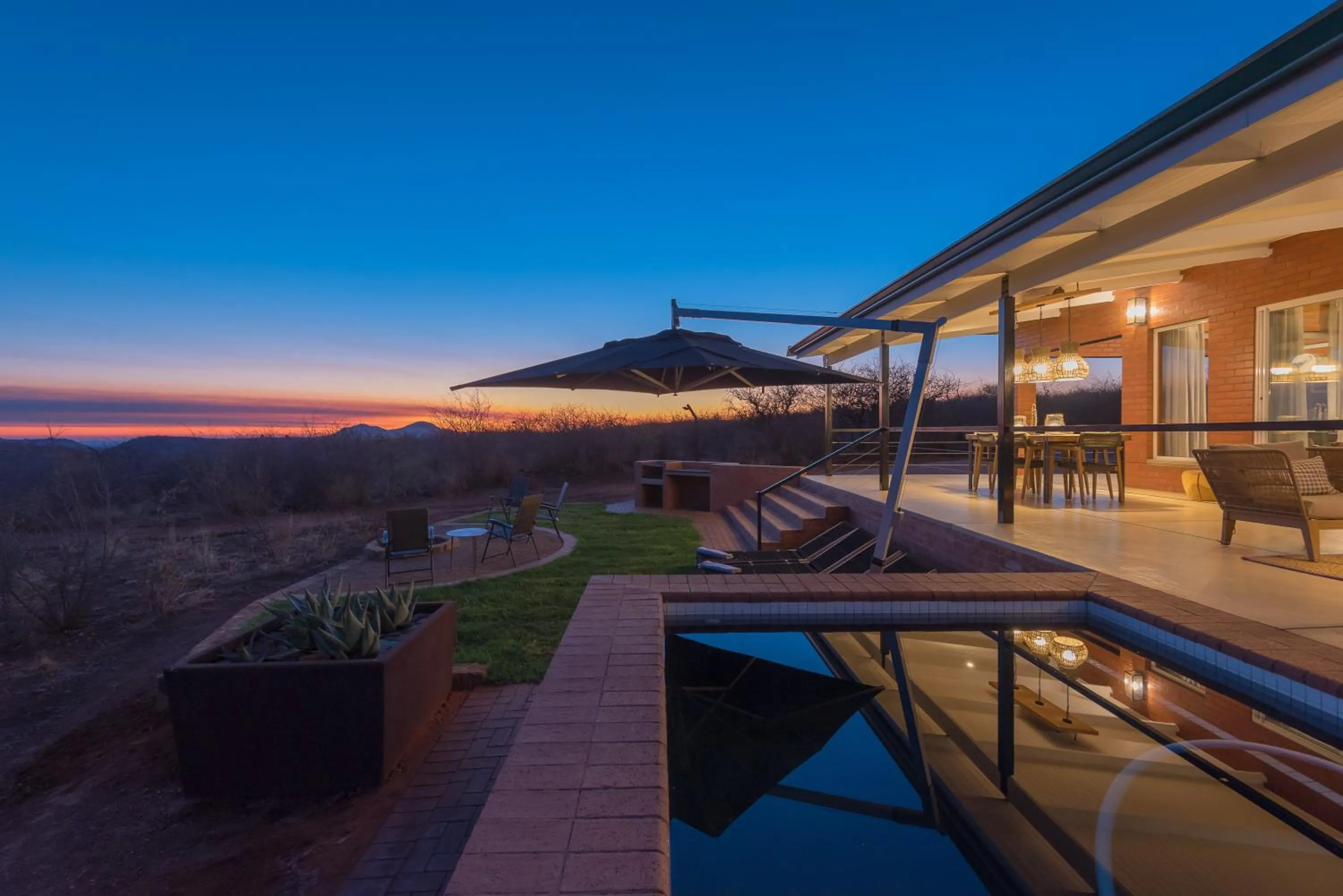 Swimming pool in Rockfig Lodge Madikwe