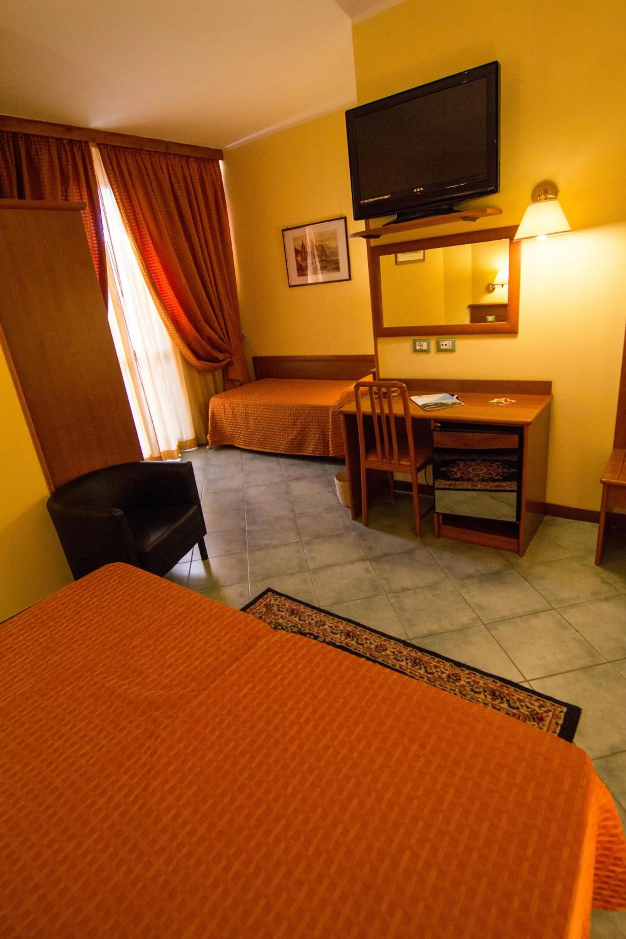 Decorative detail, Bed in Hotel degli Amici