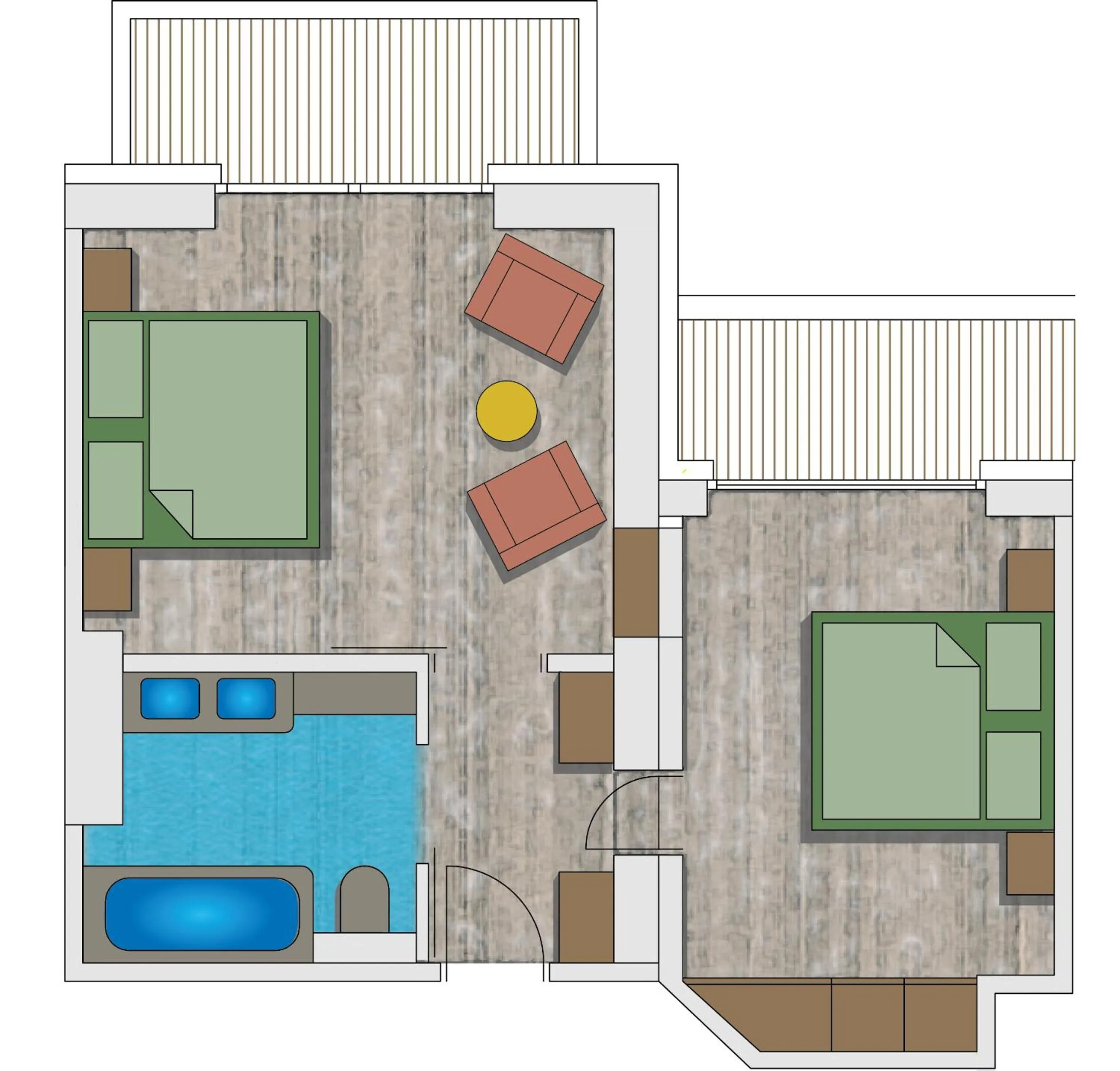 Floor plan in Hotel Mathiesn