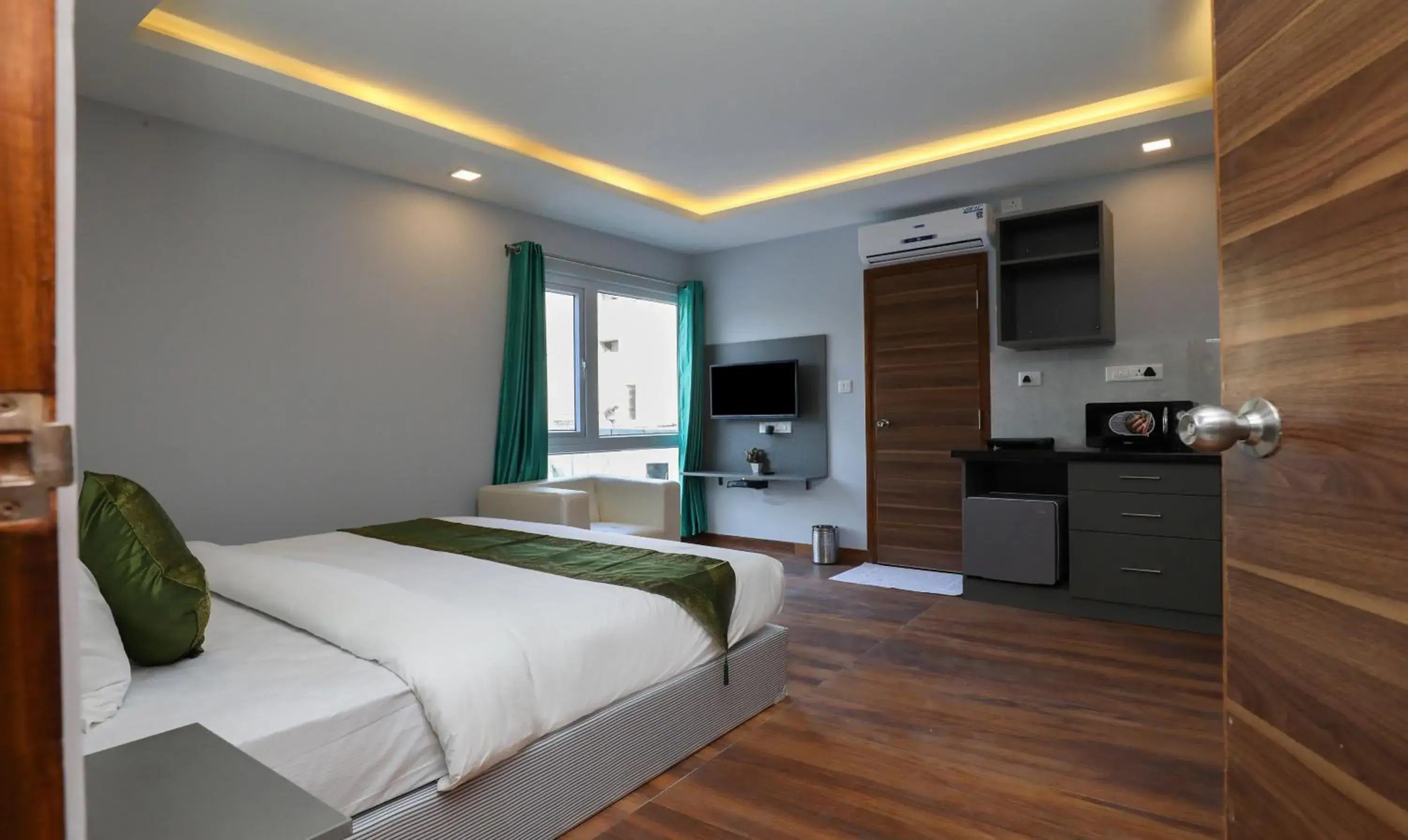 Bedroom, Bed in Treebo Apple Villa Bedroom, Bed in Treebo Apple Villa