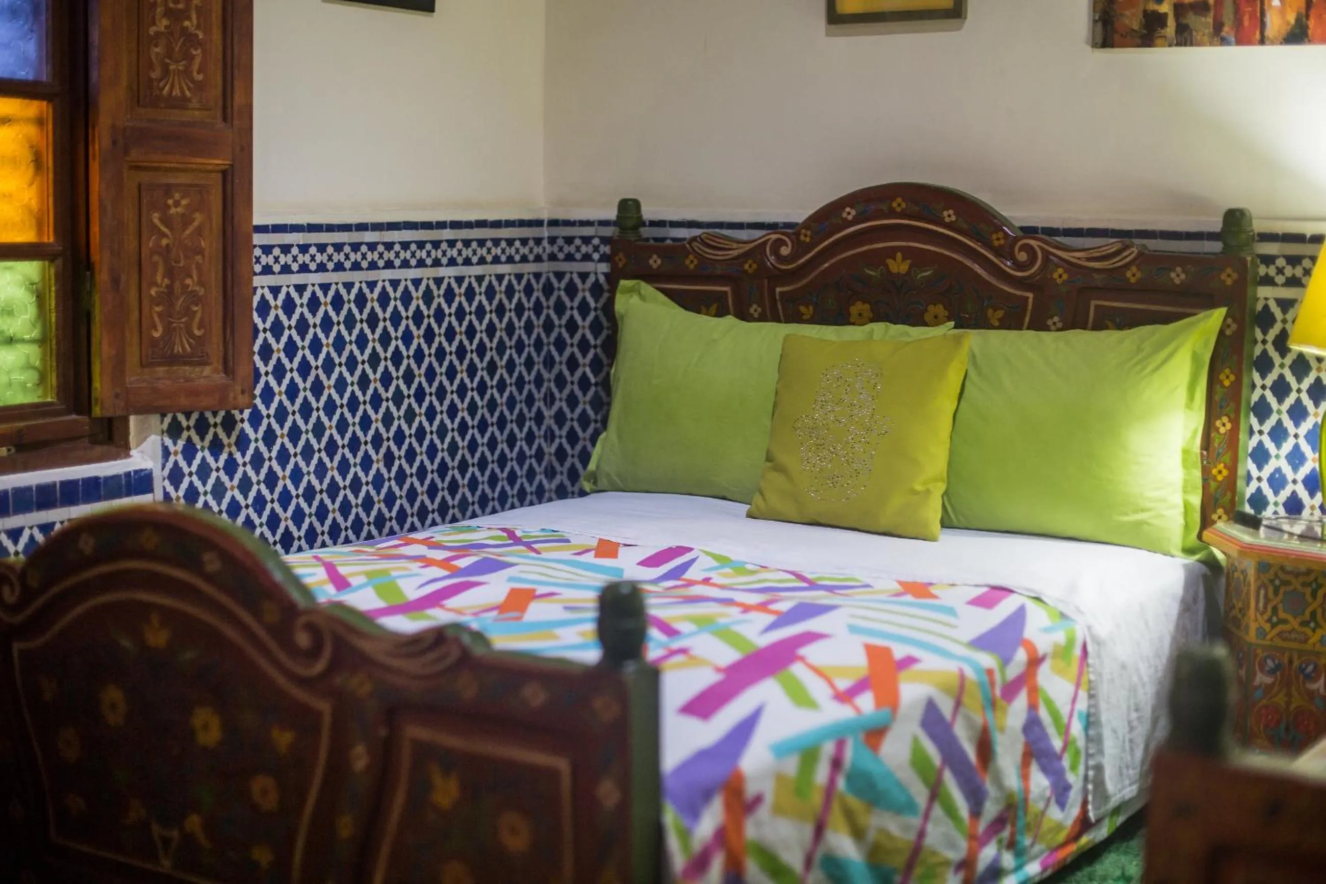 Bed in Riad L'Artiste