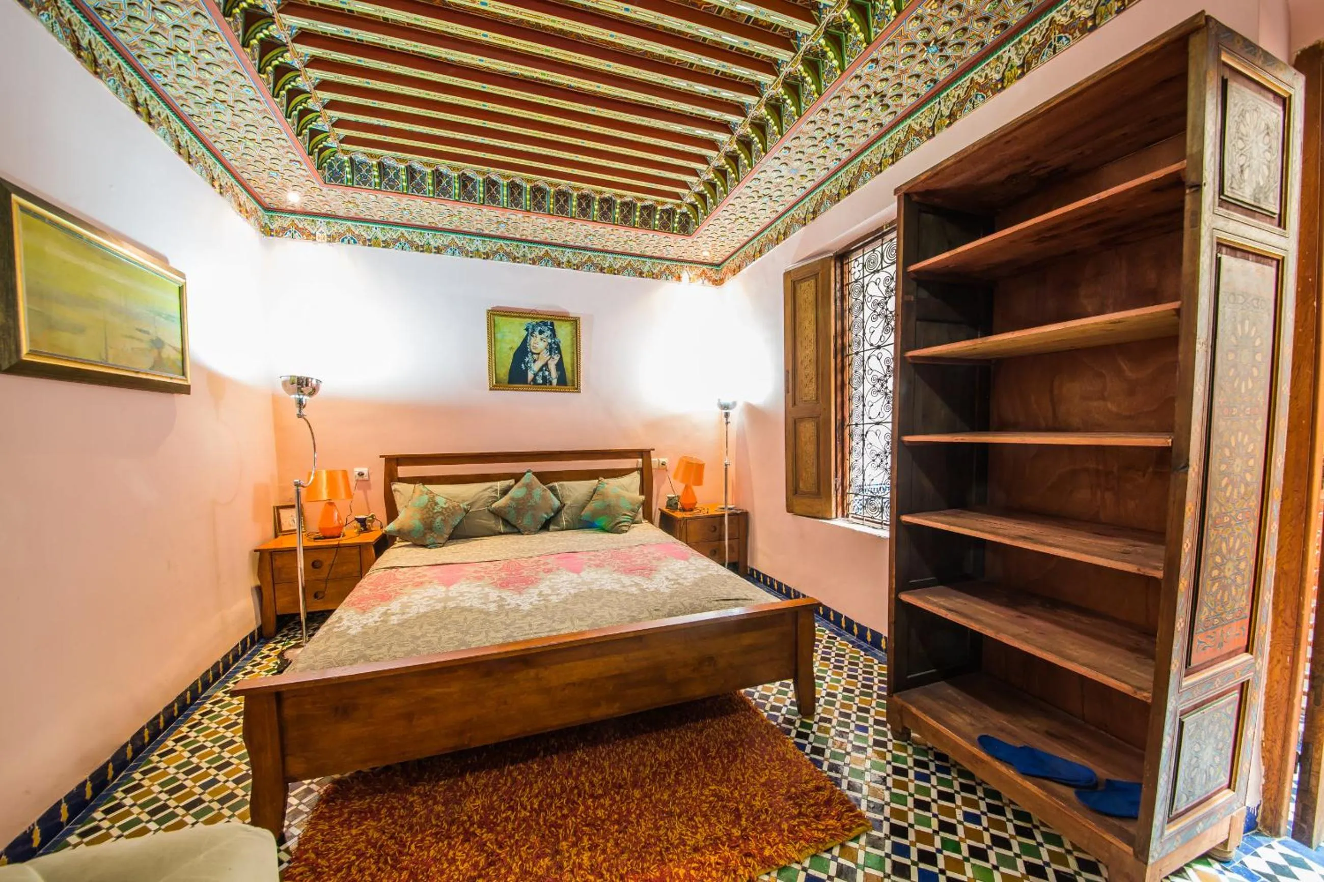 Bed in Riad L'Artiste