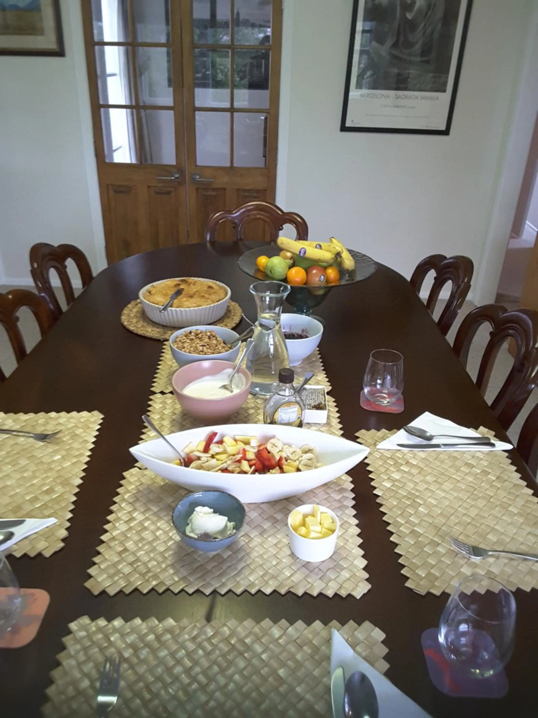Continental breakfast in Geyser Lookout BnB